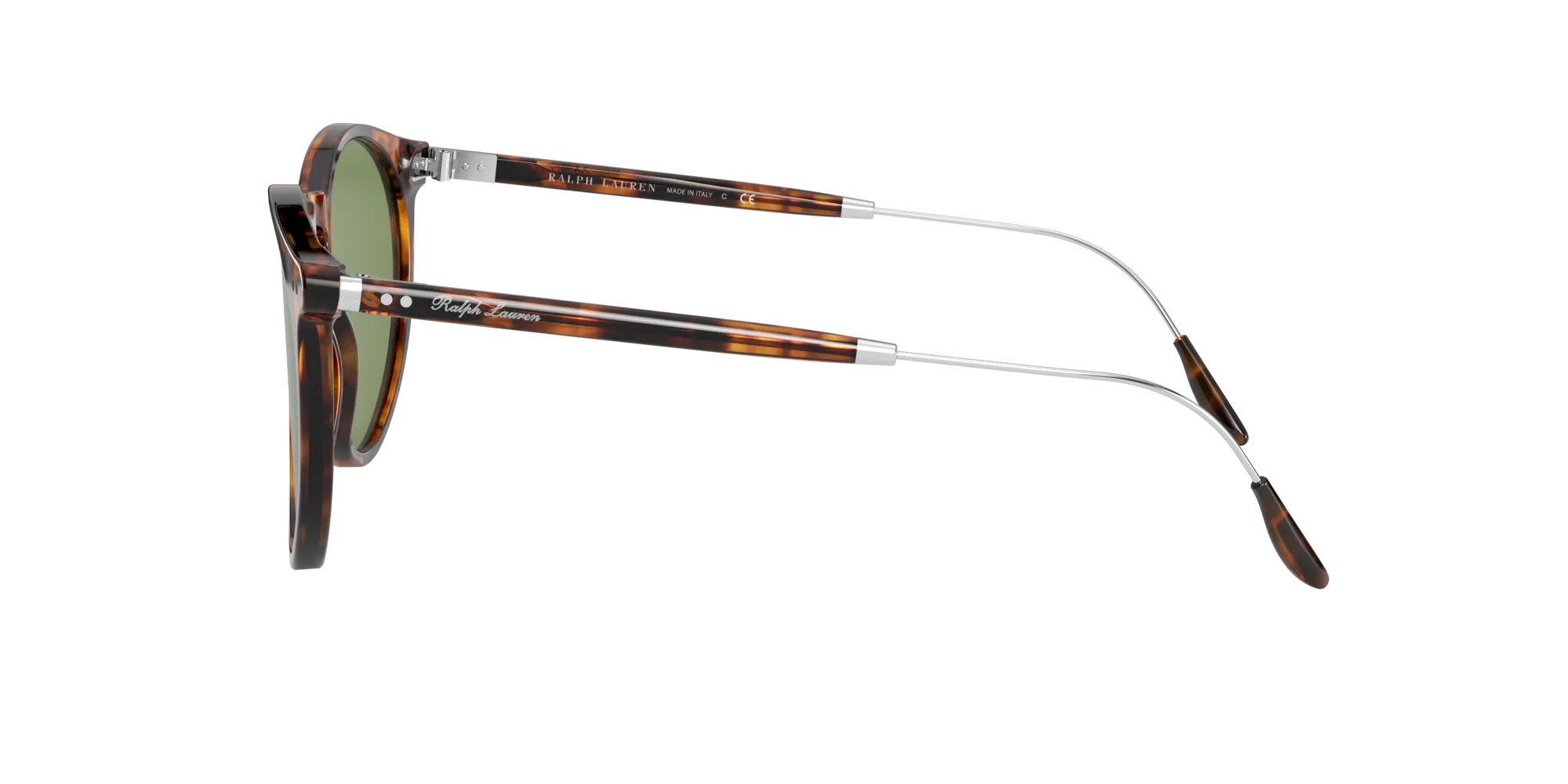 Ralph Lauren RL8181P 52494E Occhiali da sole Acetato Tartaruga Verde Pantos Normale - immagine 3