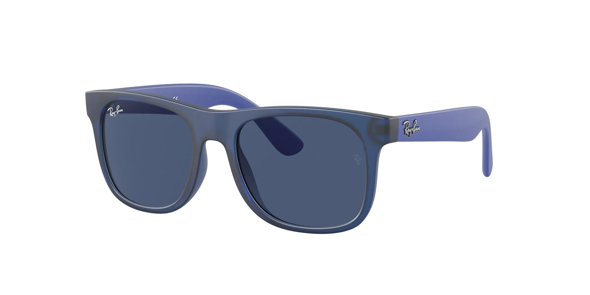 Ray - Ban RJ9069S JUNIOR JUSTIN 706080 Occhiali da sole bambino Iniettato Blu Blu Squadrata Normale - immagine 1