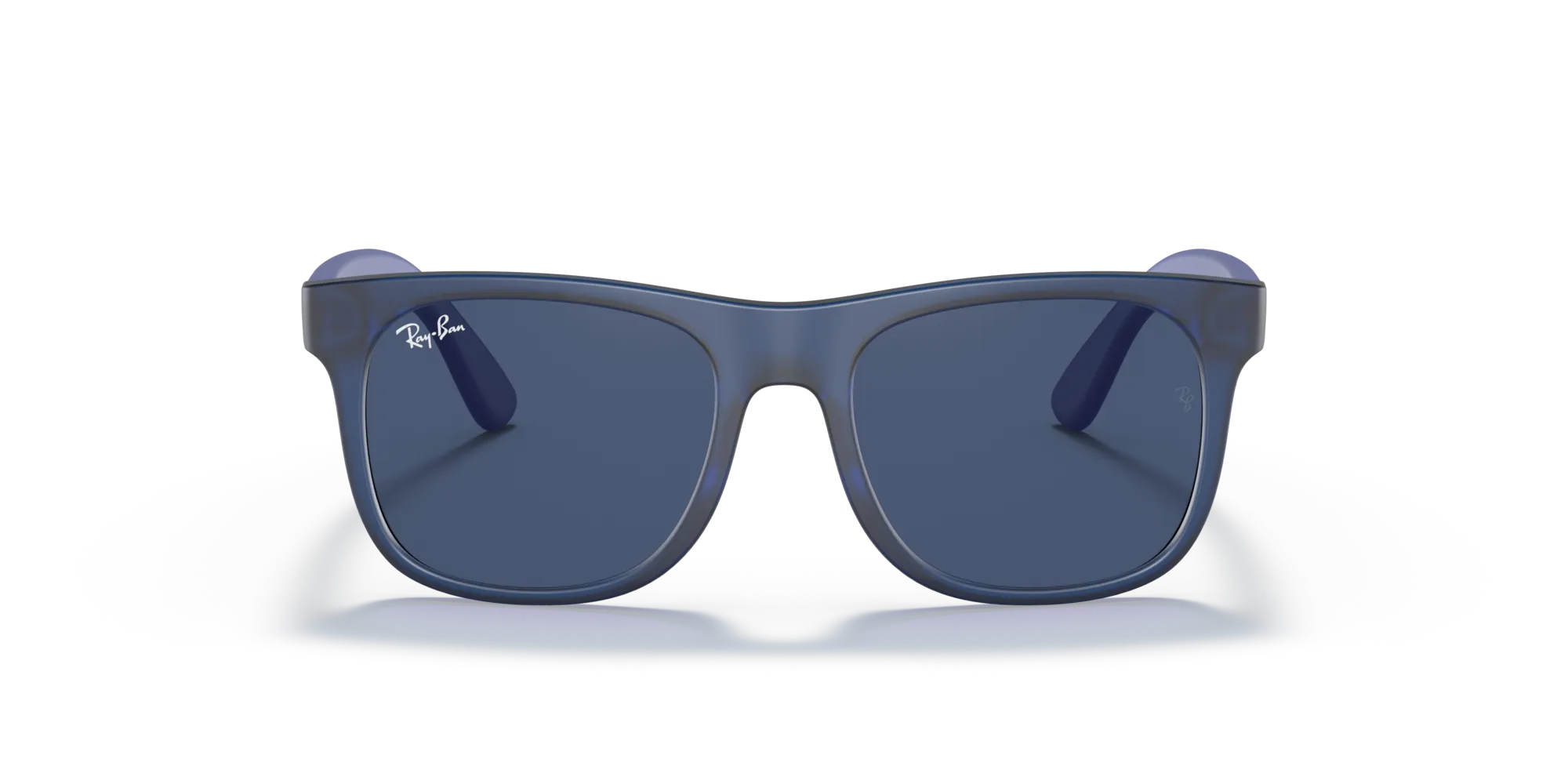 Ray - Ban RJ9069S JUNIOR JUSTIN 706080 Occhiali da sole bambino Iniettato Blu Blu Squadrata Normale - immagine 3