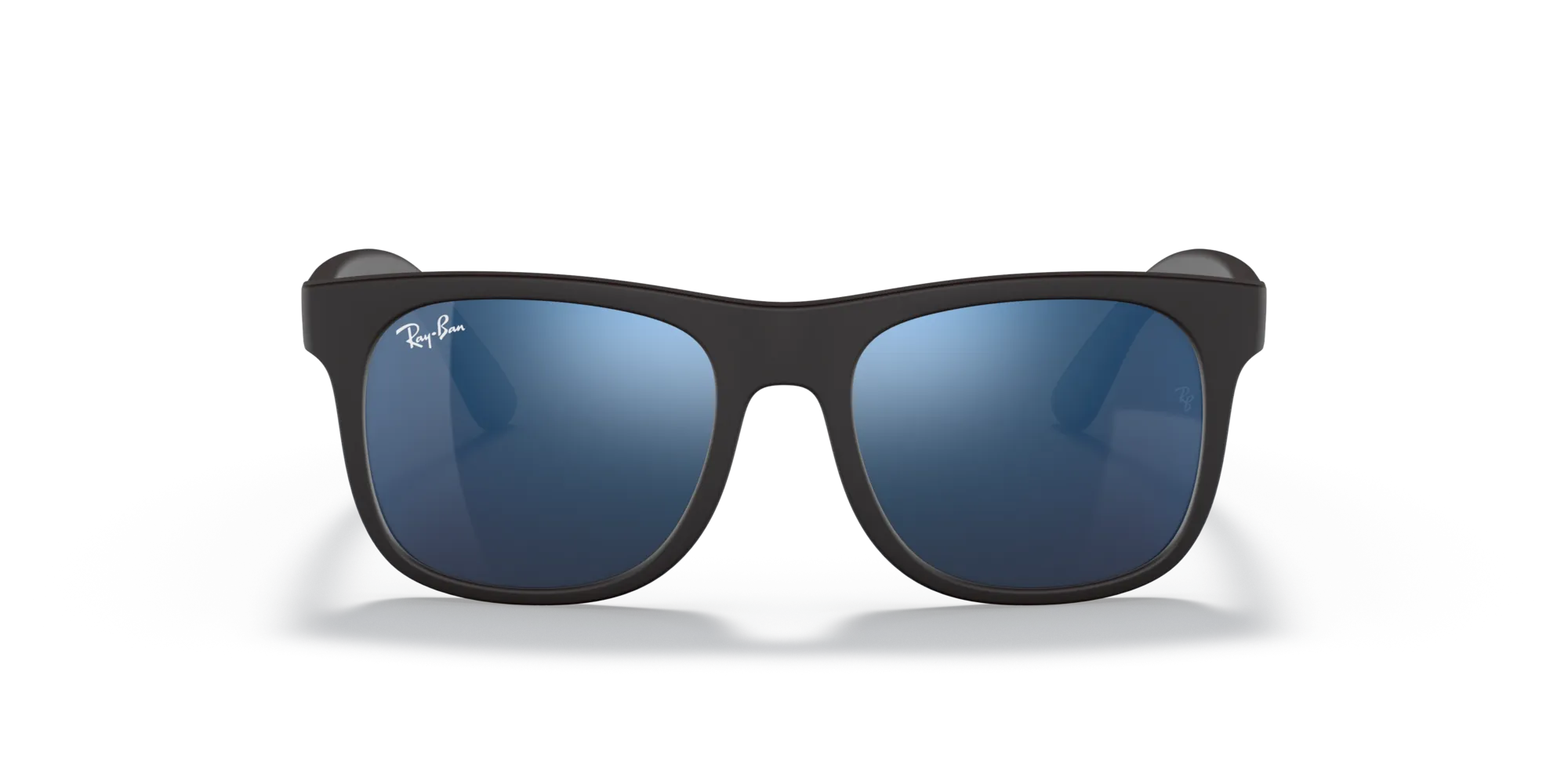 Ray - Ban RJ9069S JUNIOR JUSTIN 702855 Occhiali da sole bambino Iniettato Nero Blu Squadrata Specchiate Specchiato - immagine 3