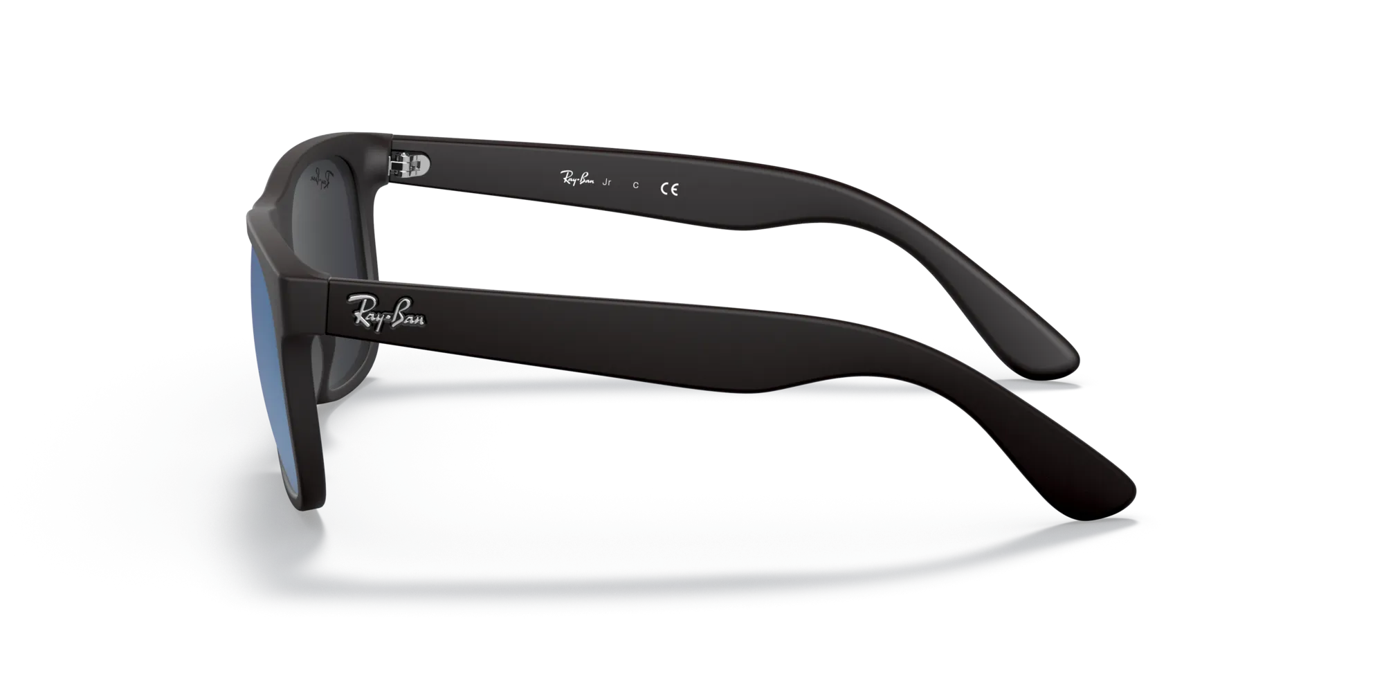 Ray - Ban RJ9069S JUNIOR JUSTIN 702855 Occhiali da sole bambino Iniettato Nero Blu Squadrata Specchiate Specchiato - immagine 4