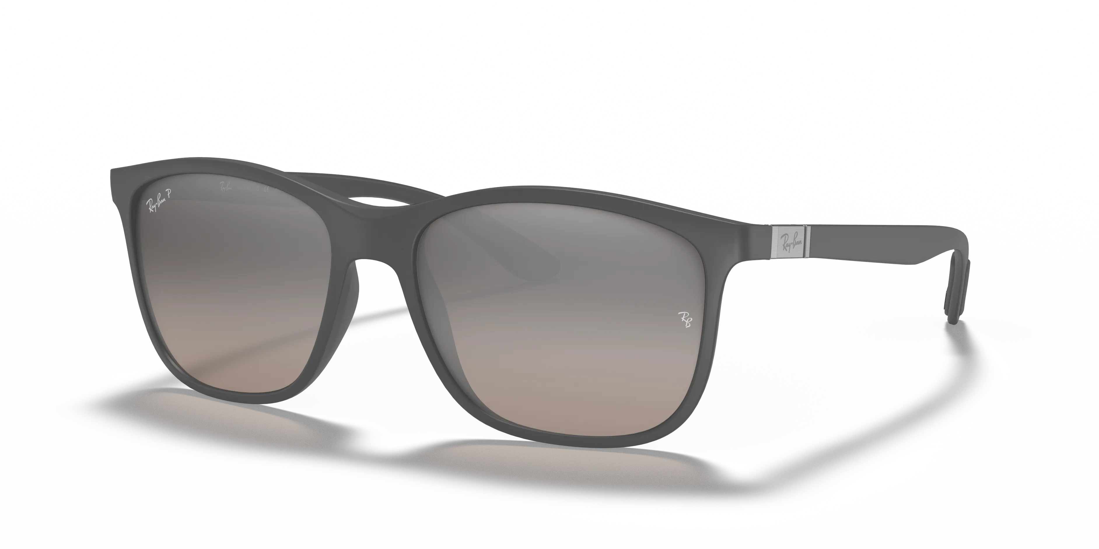 Ray - Ban RB4330CH CHROMANCE 60175J Occhiali da sole Iniettato Grigio Argento Squadrata Polarizzata Specchiato - immagine 1