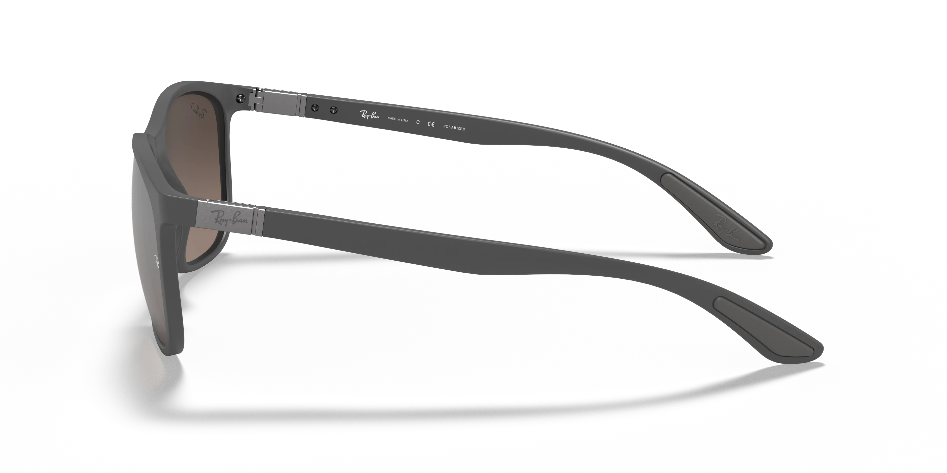 Ray - Ban RB4330CH CHROMANCE 60175J Occhiali da sole Iniettato Grigio Argento Squadrata Polarizzata Specchiato - immagine 4