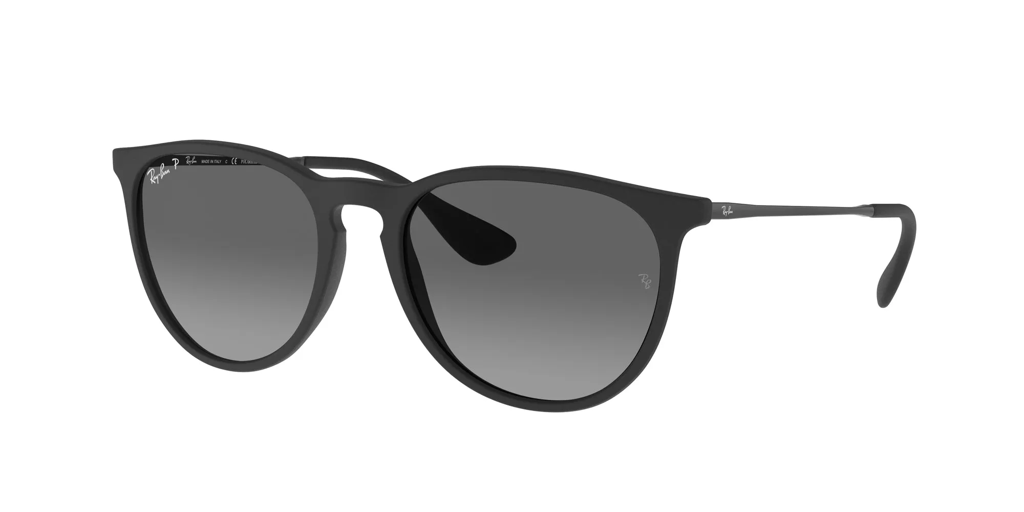 Ray - Ban RB4171 ERIKA 622/T3 Occhiali da sole Iniettato Nero Grigio Pantos Polarizzata Sfumato - immagine 1