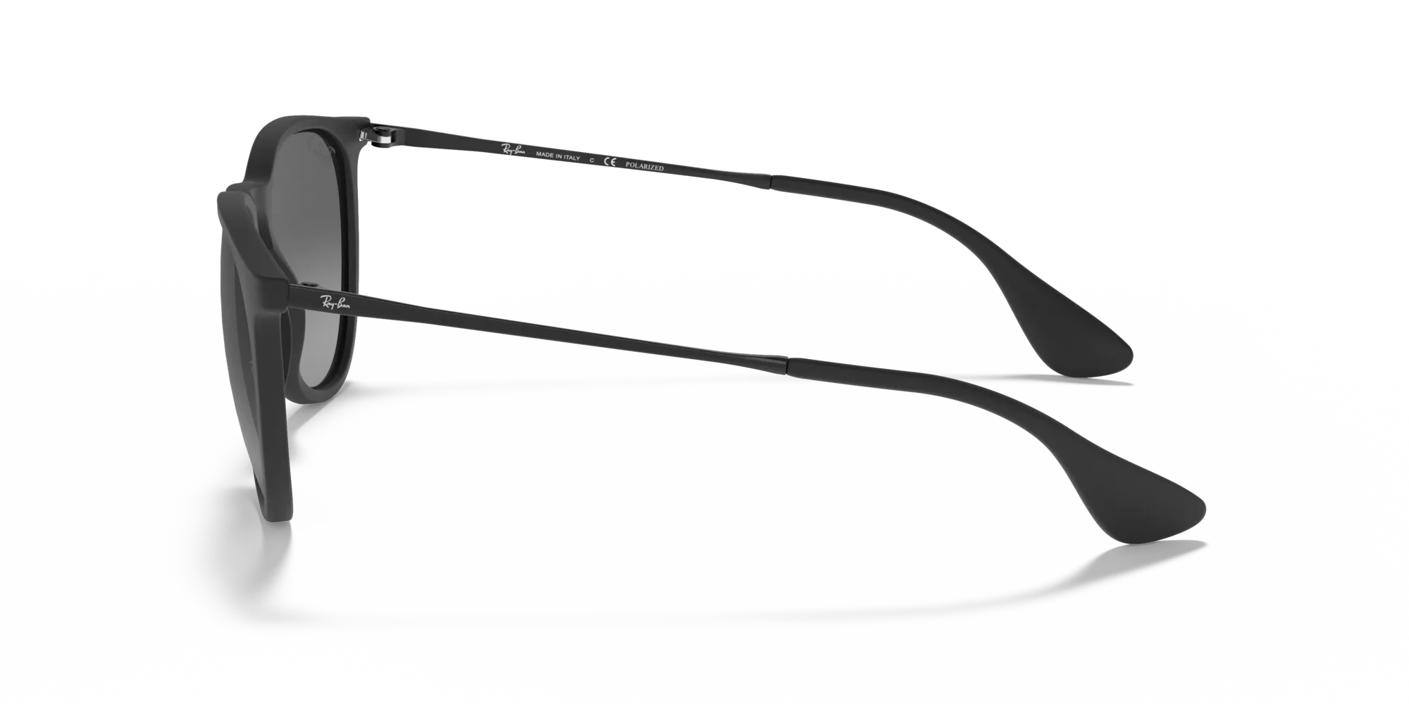 Ray - Ban RB4171 ERIKA 622/T3 Occhiali da sole Iniettato Nero Grigio Pantos Polarizzata Sfumato - immagine 4