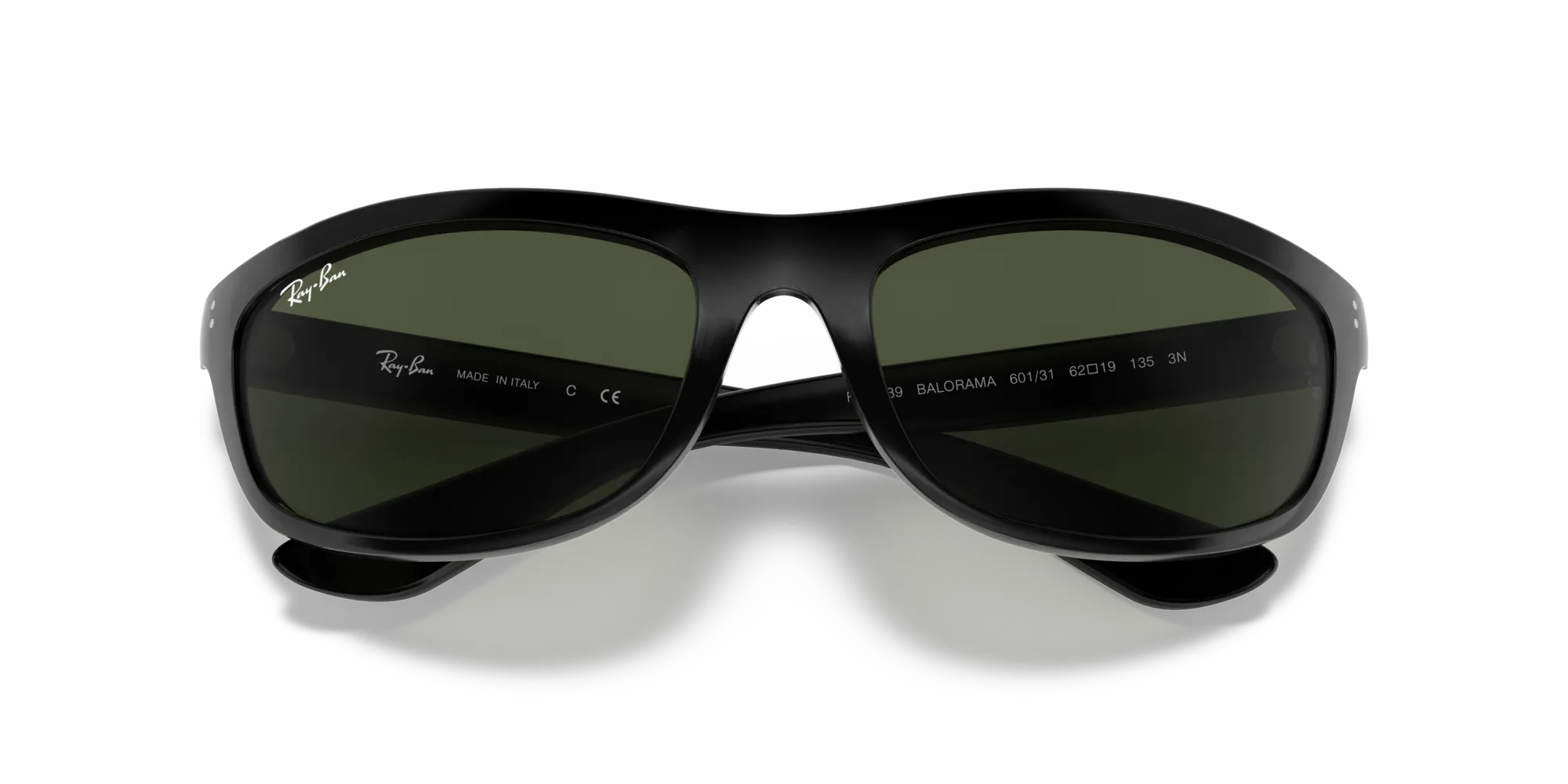 Ray - Ban RB4089 BALORAMA 601/31 Occhiali da sole Iniettato Nero G15 Squadrata Normale - immagine 2