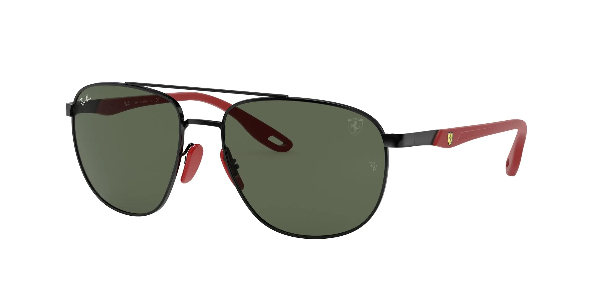 Ray - Ban RB3659M F02871 Occhiali da sole Acciaio Nero Verde Squadrata Normale - immagine 1