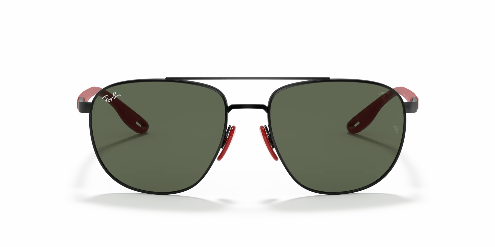 Ray - Ban RB3659M F02871 Occhiali da sole Acciaio Nero Verde Squadrata Normale - immagine 3