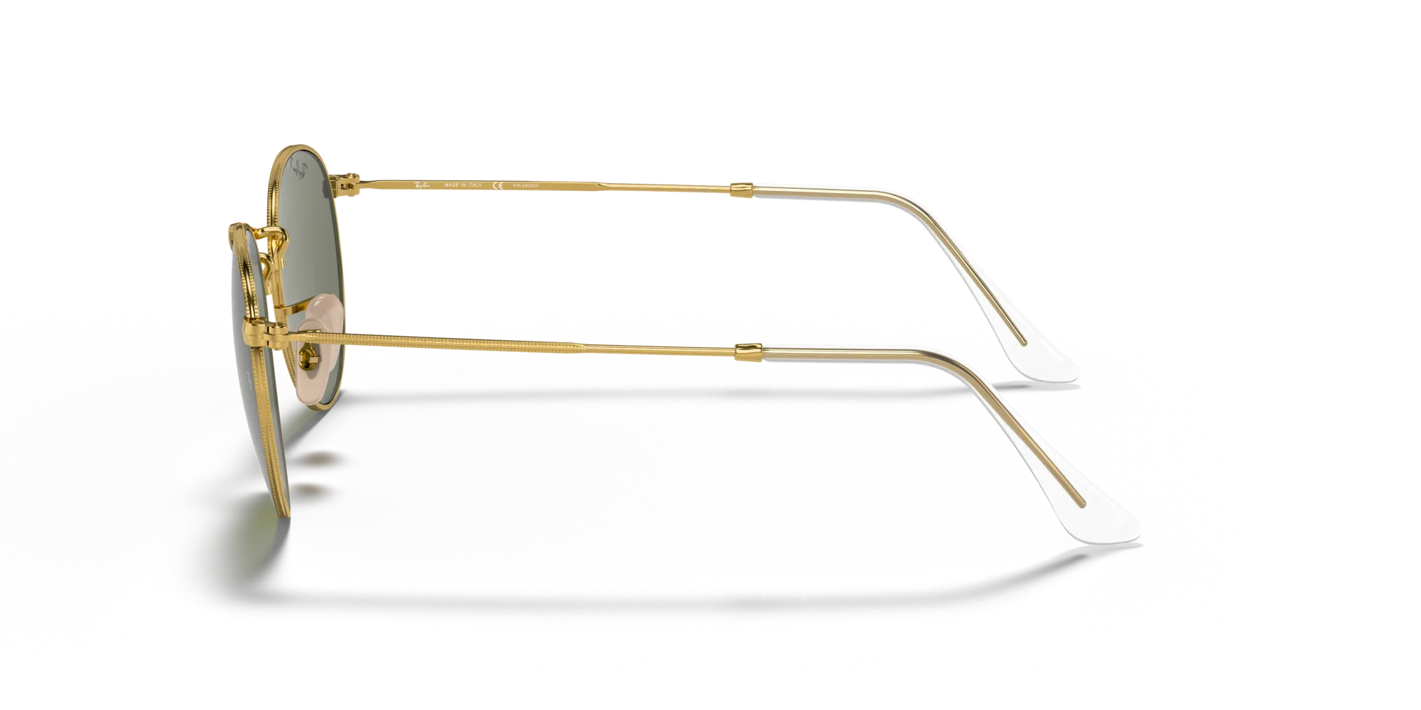 Ray - Ban RB3447 ROUND METAL 001/58 Occhiali da sole Metallo Oro G15 Rotonda Polarizzata - immagine 4