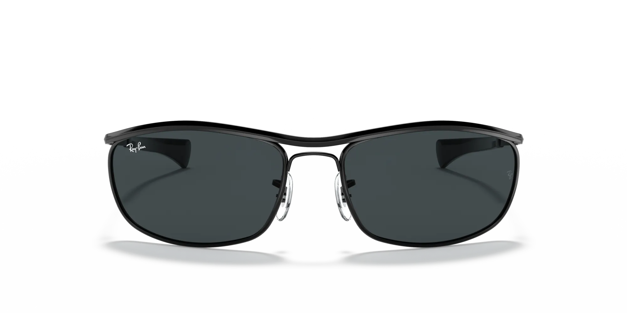 Ray - Ban RB3119M OLYMPIAN I DELUXE 002/R5 Occhiali da sole Metallo Nero Blu Rotonda Normale - immagine 3