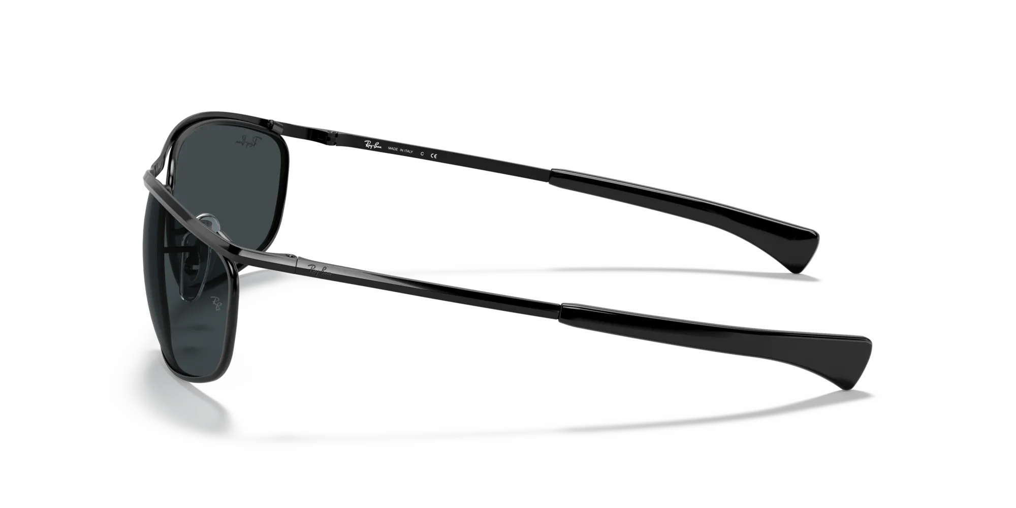 Ray - Ban RB3119M OLYMPIAN I DELUXE 002/R5 Occhiali da sole Metallo Nero Blu Rotonda Normale - immagine 4