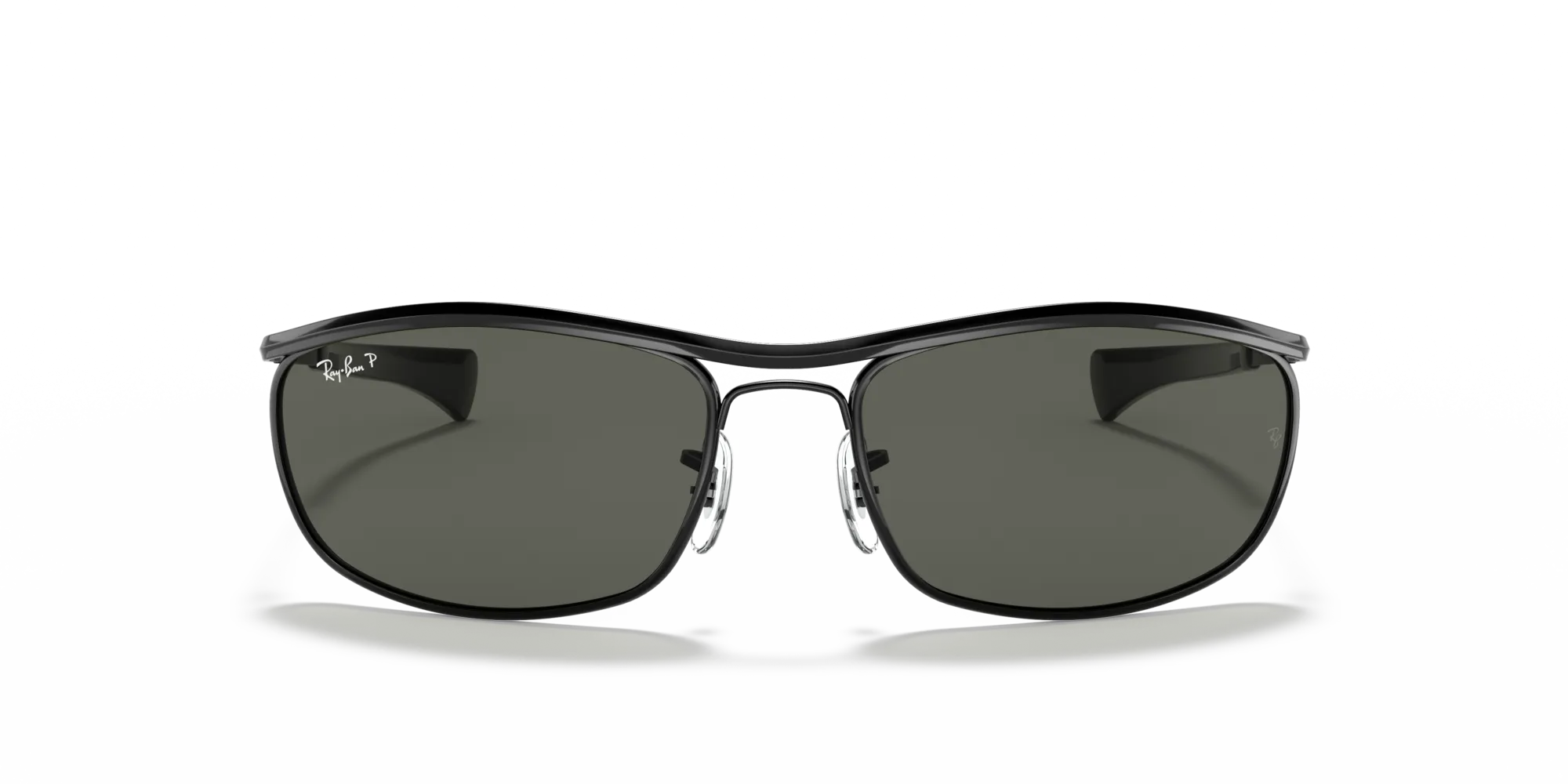 Ray - Ban RB3119M OLYMPIAN I DELUXE 002/58 Occhiali da sole Metallo Nero G15 Rotonda Polarizzata - immagine 3