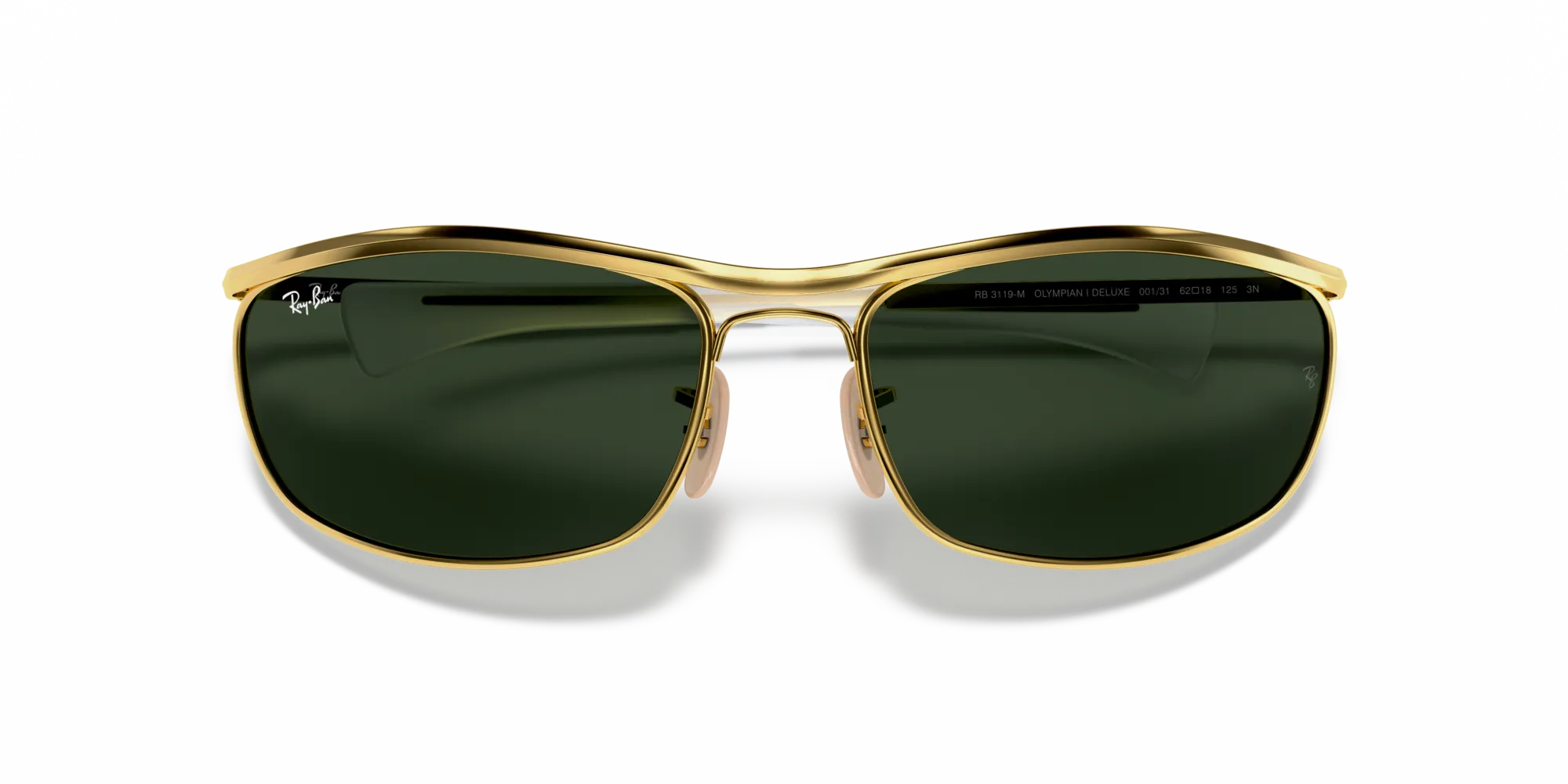 Ray - Ban RB3119M OLYMPIAN I DELUXE 001/31 Occhiali da sole Metallo Oro G15 Rotonda Normale - immagine 2