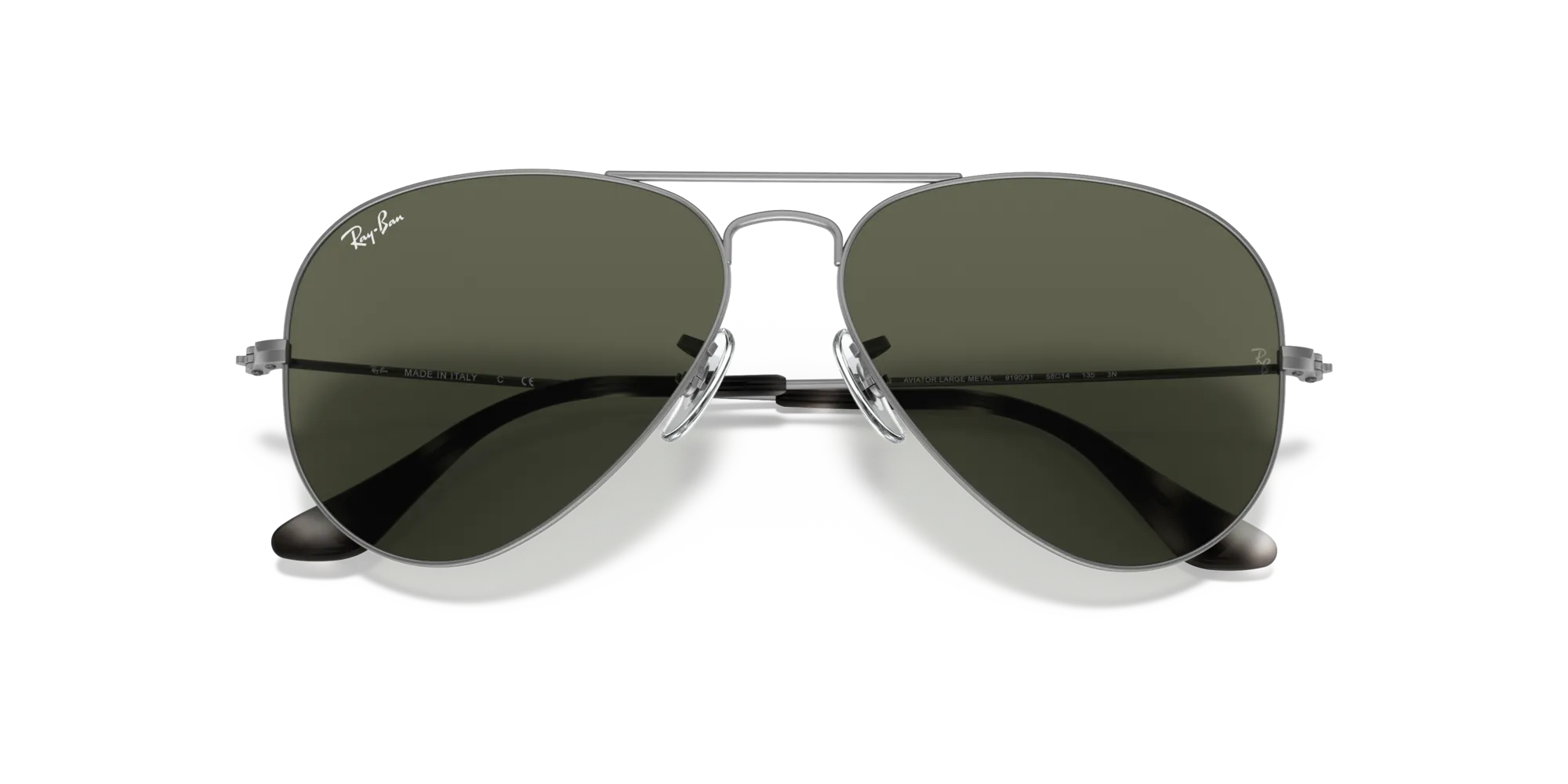 Ray - Ban RB3025 AVIATOR 919031 Occhiali da sole Metallo Grigio G15 Pilot Normale - immagine 2