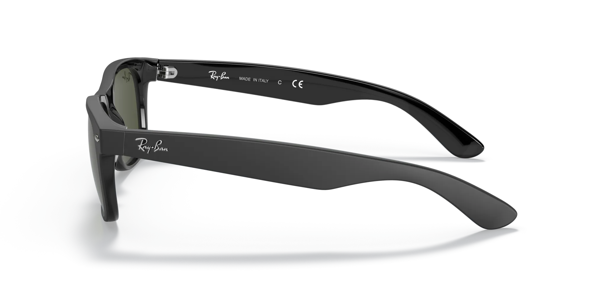 Ray - Ban RB2132 NEW WAYFARER 646231 Occhiali da sole Iniettato Nero G15 Squadrata Normale - immagine 4