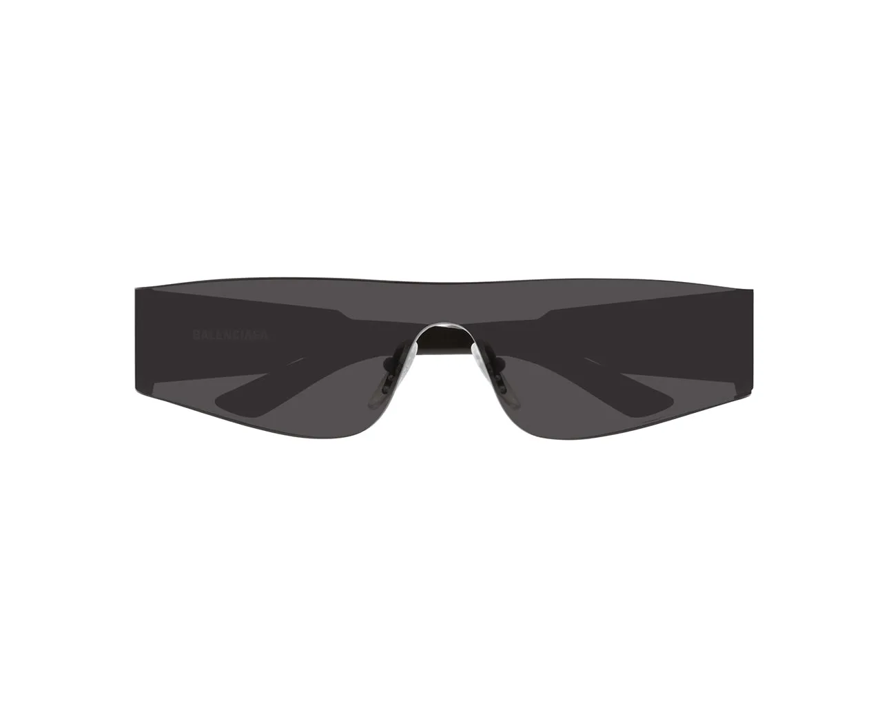 Balenciaga BB0041S 001 Occhiali da sole Nylon Grigio Grigio Maschera Normale - immagine 2