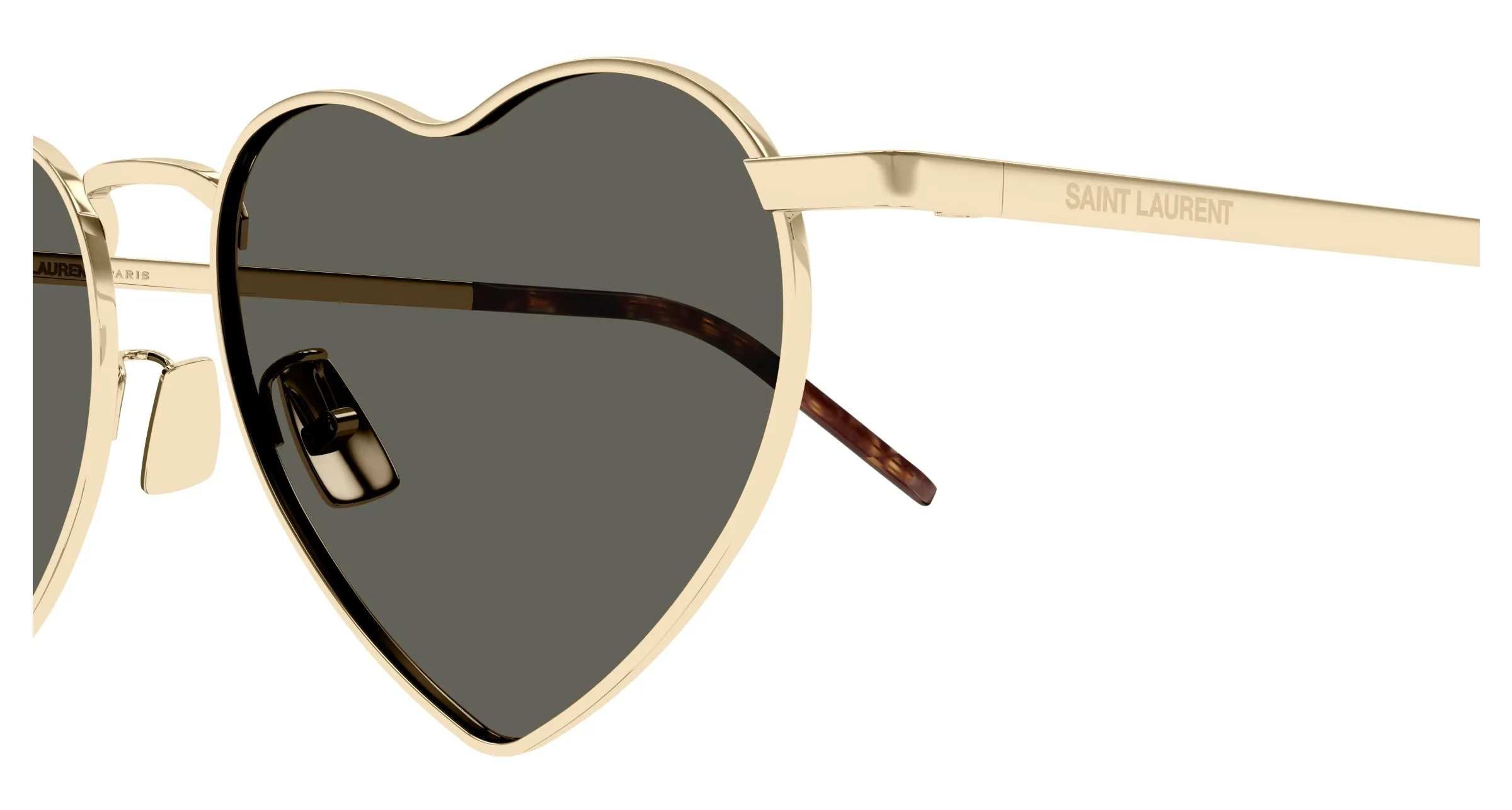 SAINT LAURENT SL 301 LOULOU 004 Occhiali da sole Metallo Oro Grigio Geometrica Normale - immagine 3