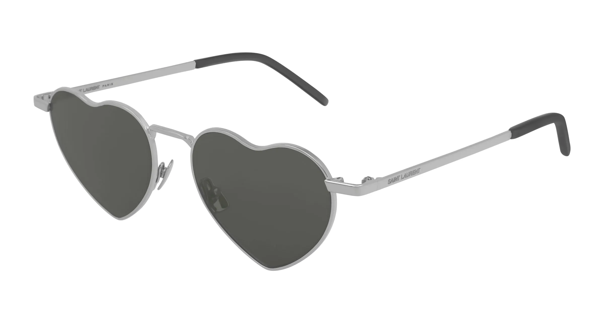 SAINT LAURENT SL 301 LOULOU 001 Occhiali da sole Metallo Argento Grigio Geometrica Normale - immagine 1