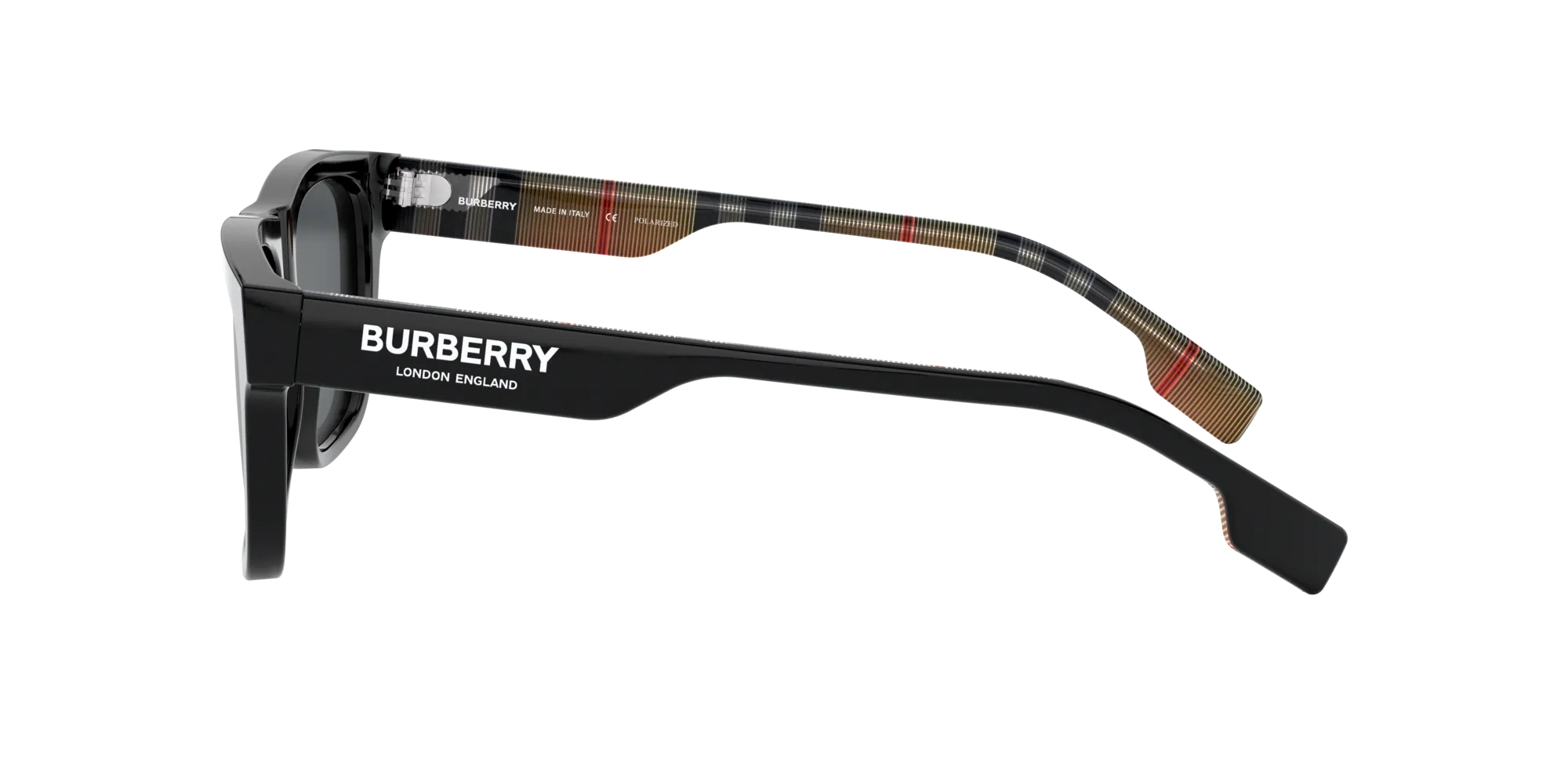 Burberry BE4293 377381 Occhiali da sole Acetato Nero Grigio Squadrata Polarizzata - immagine 3