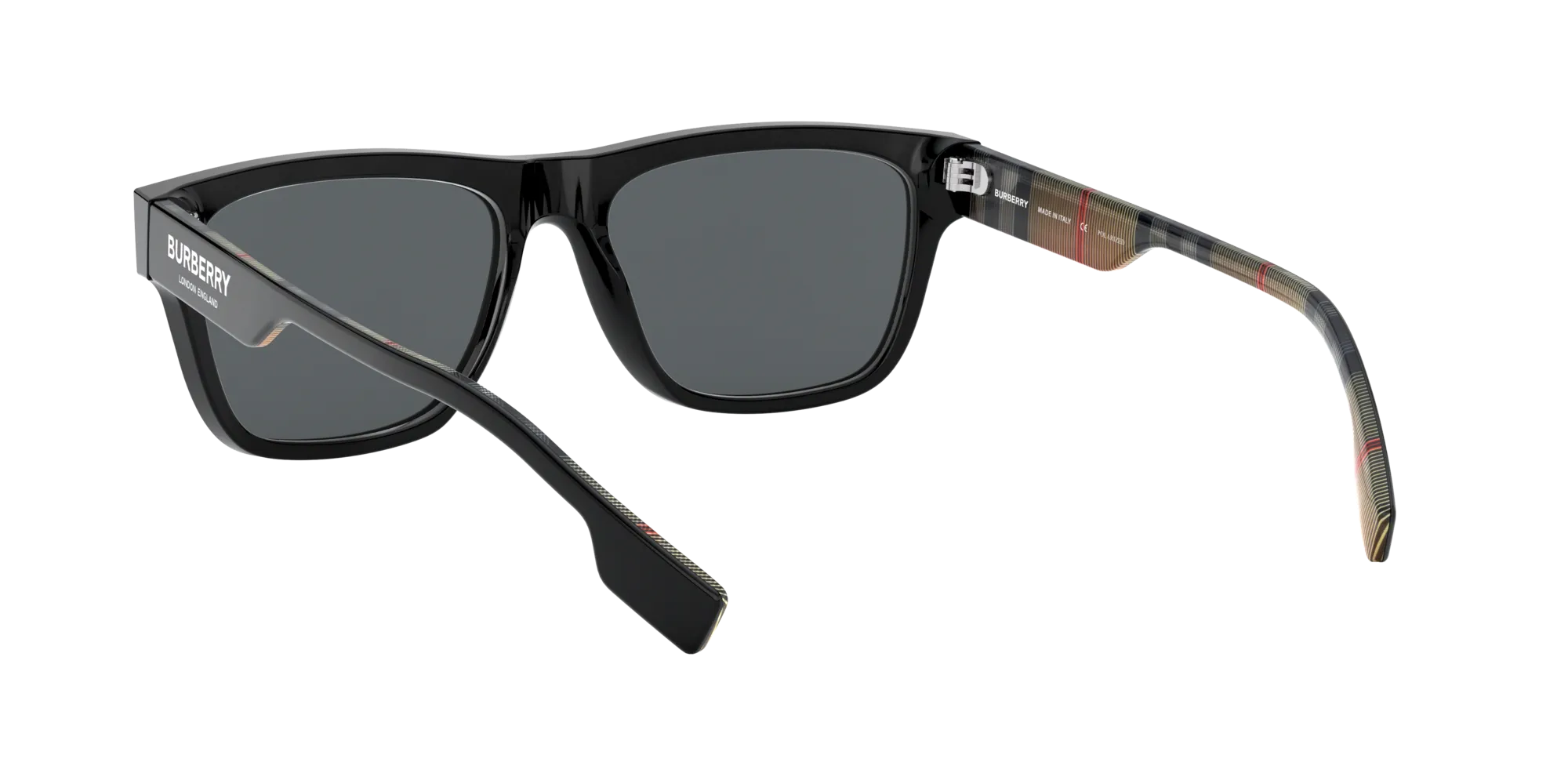 Burberry BE4293 377381 Occhiali da sole Acetato Nero Grigio Squadrata Polarizzata - immagine 4