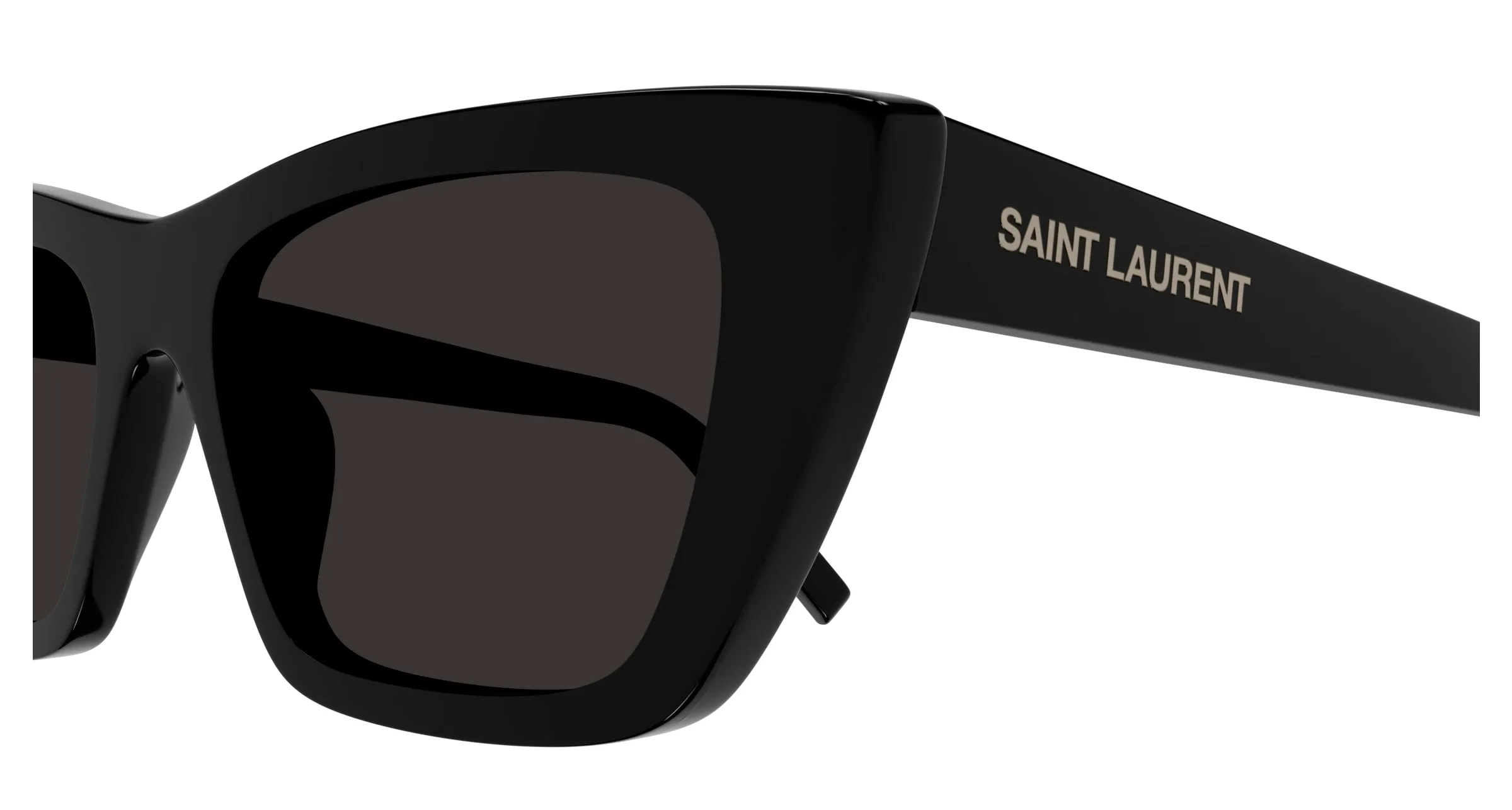 SAINT LAURENT SL 276 MICA 001 Occhiali da sole Plastica Nero Grigio Cat Eye Normale - immagine 3