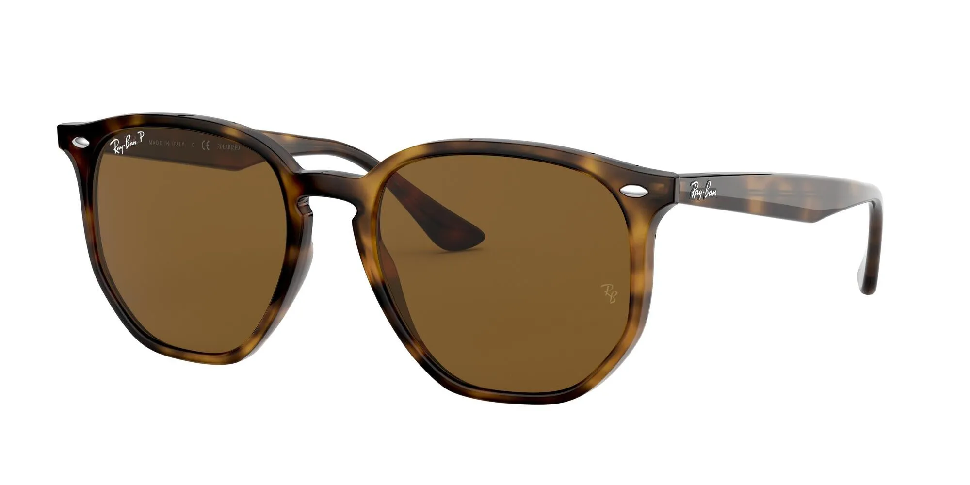 Ray - Ban RB4306 710/83 Occhiali da sole Iniettato Tartaruga Geometrica Polarizzata - immagine 1