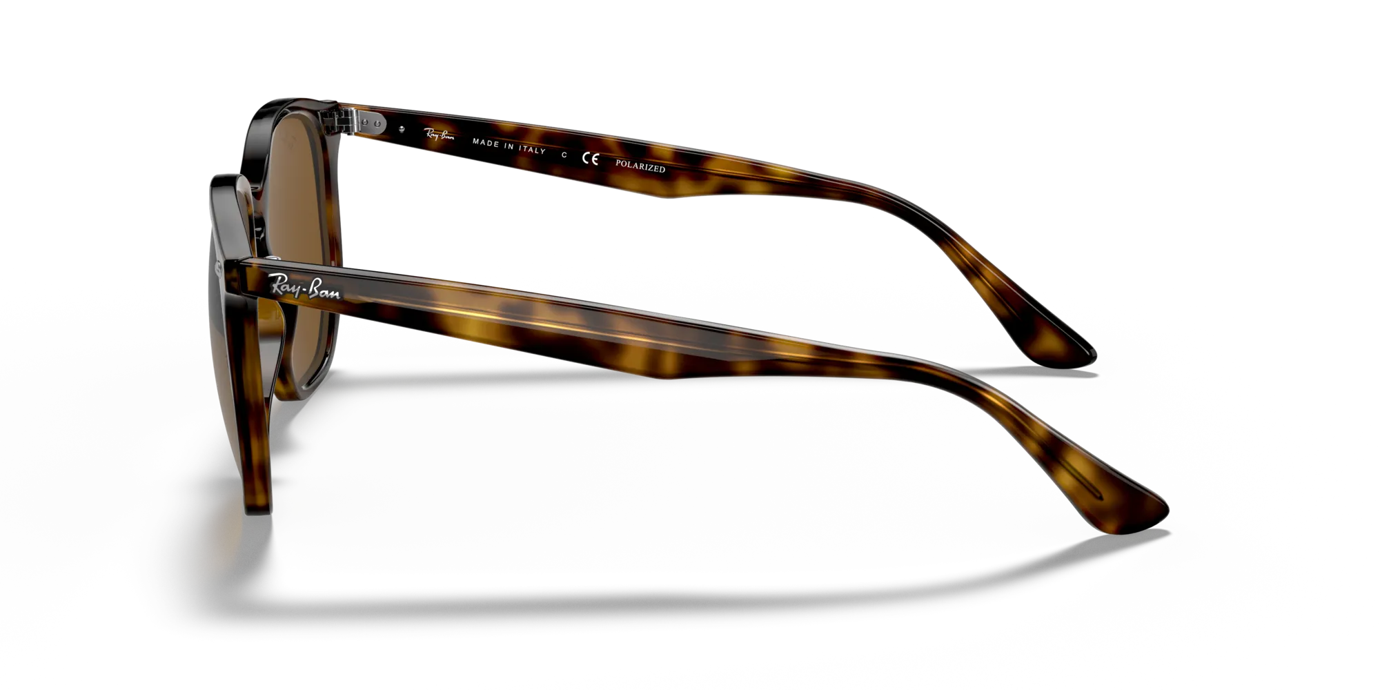 Ray - Ban RB4306 710/83 Occhiali da sole Iniettato Tartaruga Geometrica Polarizzata - immagine 4