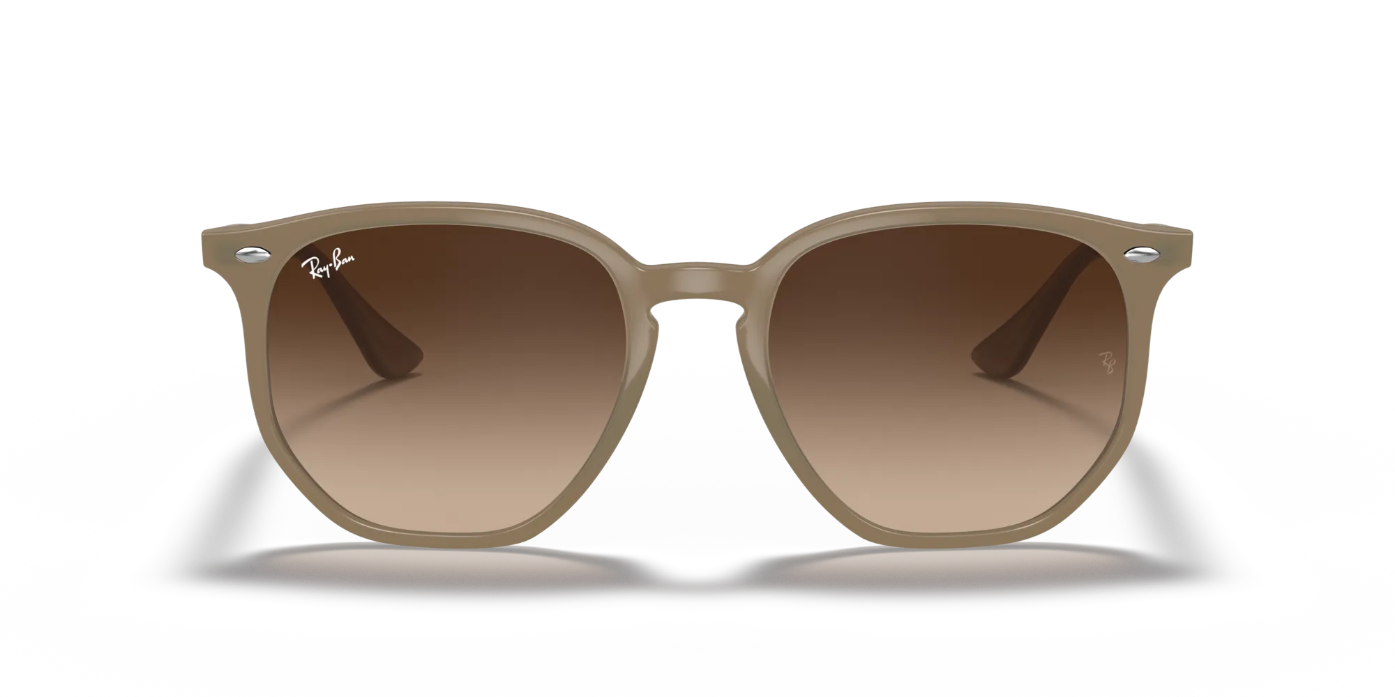 Ray - Ban RB4306 616613 Occhiali da sole Iniettato Beige Marrone Geometrica Normale - immagine 3