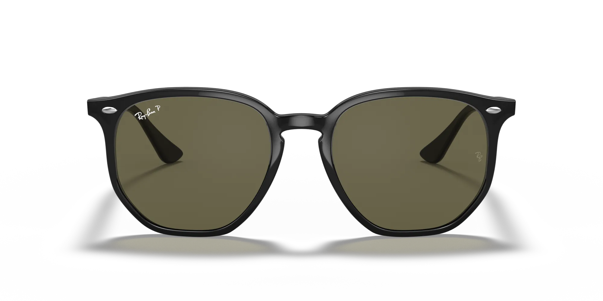 Ray - Ban RB4306 601/9A Occhiali da sole Iniettato Nero G15 Geometrica Polarizzata - immagine 3