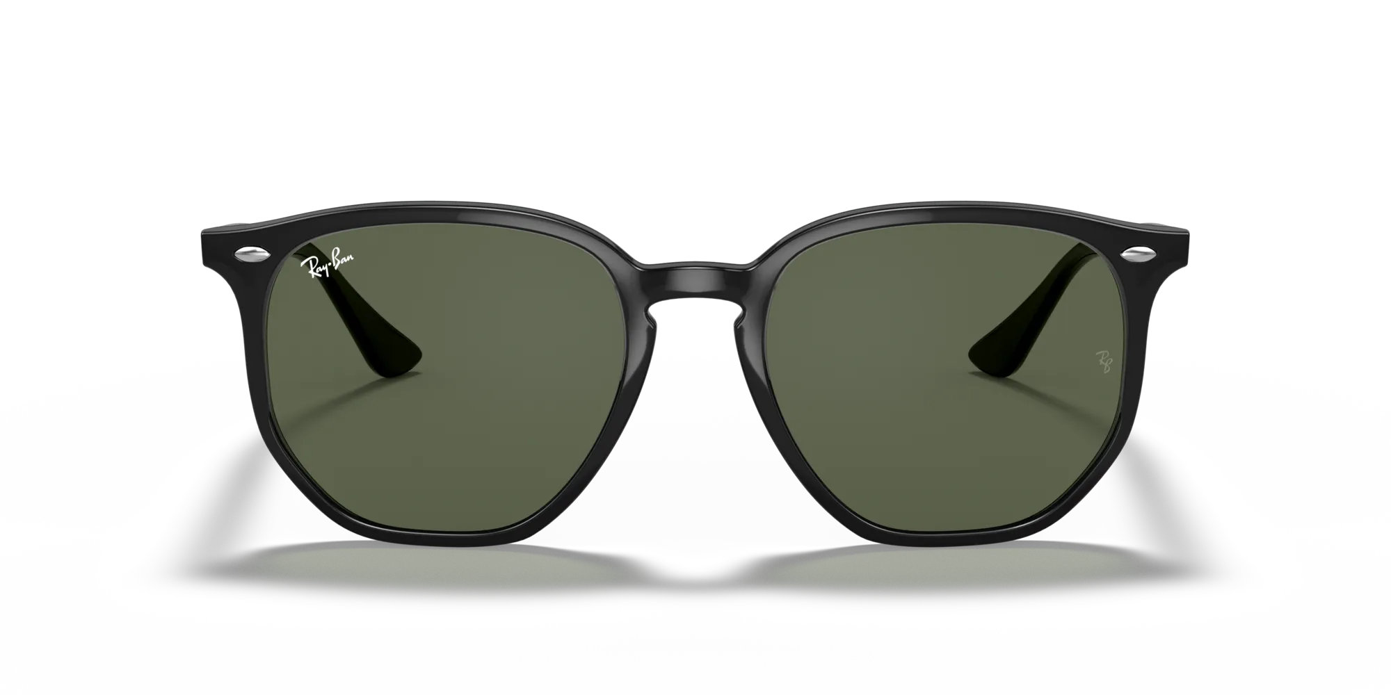Ray - Ban RB4306 601/71 Occhiali da sole Iniettato Nero Verde Geometrica Normale - immagine 3