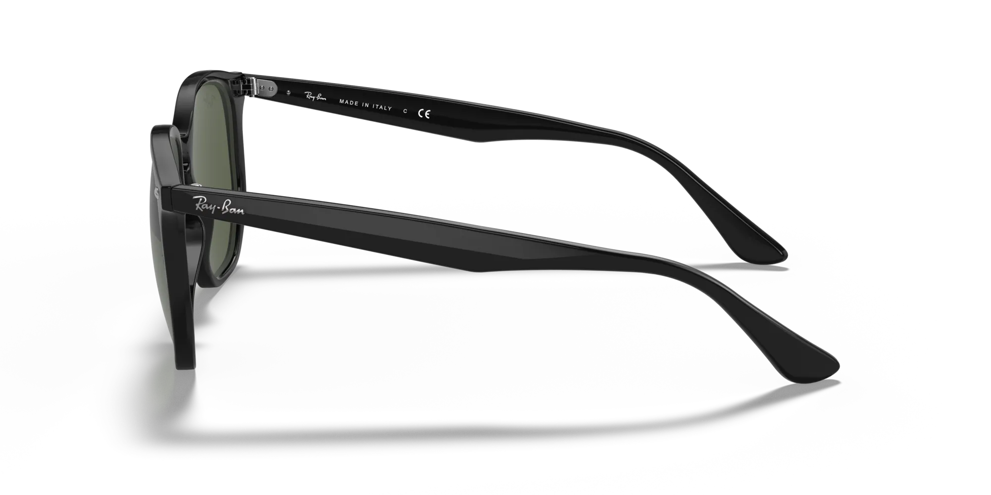 Ray - Ban RB4306 601/71 Occhiali da sole Iniettato Nero Verde Geometrica Normale - immagine 4