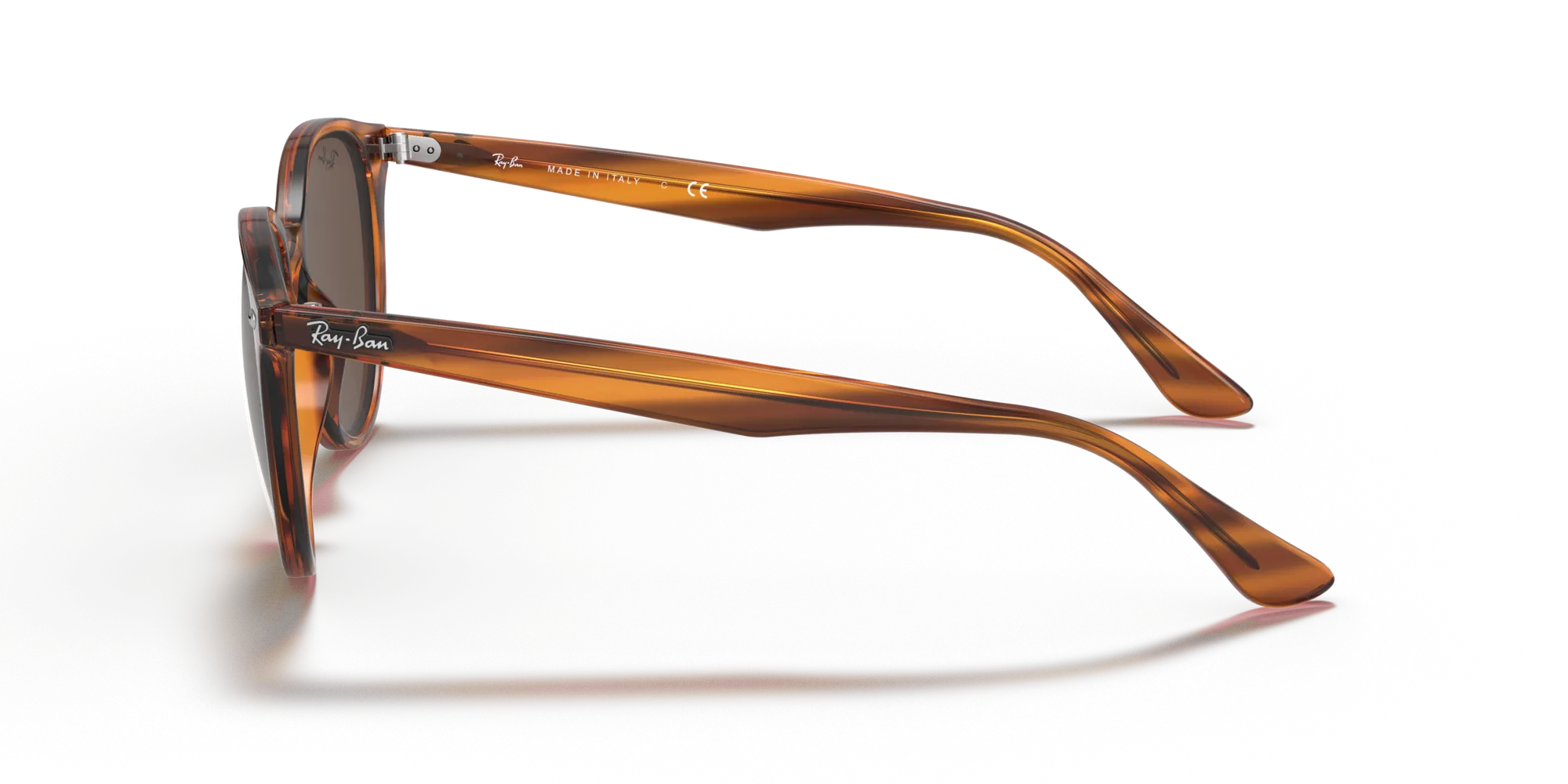 Ray - Ban RB4305 820/73 Occhiali da sole Iniettato Rosso Marrone Pantos Normale - immagine 4