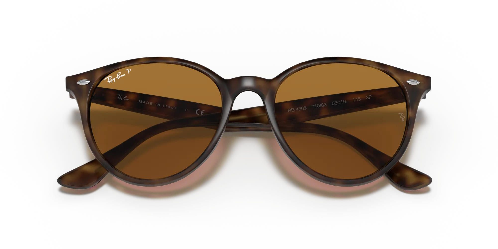 Ray - Ban RB4305 710/83 Occhiali da sole Acetato Tartaruga Pantos Polarizzata - immagine 2