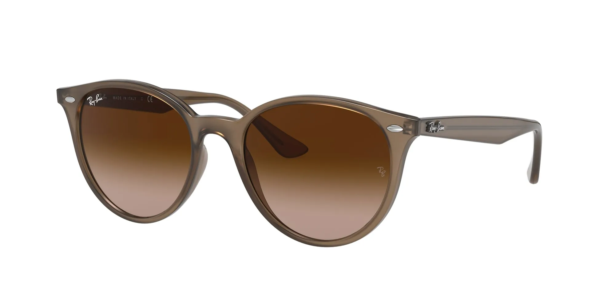 Ray - Ban RB4305 616613 Occhiali da sole Iniettato Beige Marrone Pantos Normale Sfumato - immagine 1