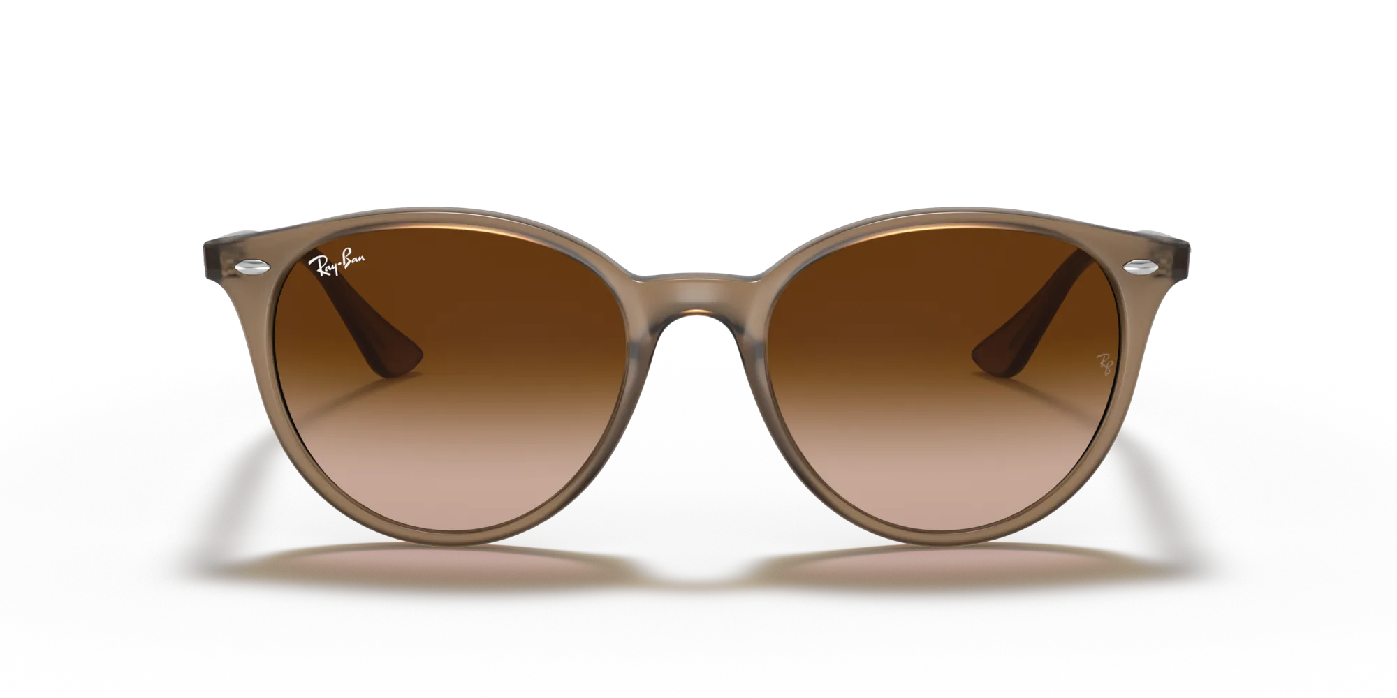Ray - Ban RB4305 616613 Occhiali da sole Iniettato Beige Marrone Pantos Normale Sfumato - immagine 3
