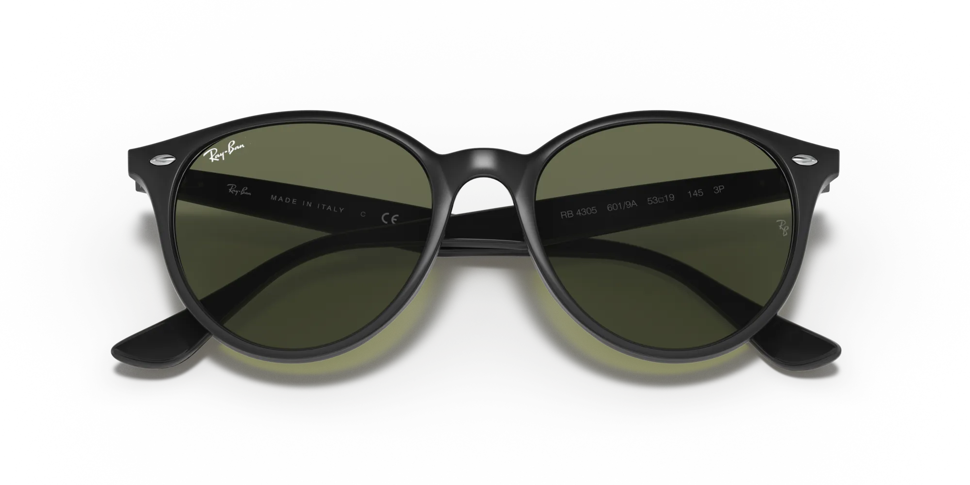 Ray - Ban RB4305 601/9A Occhiali da sole Acetato Nero G15 Pantos Polarizzata - immagine 2