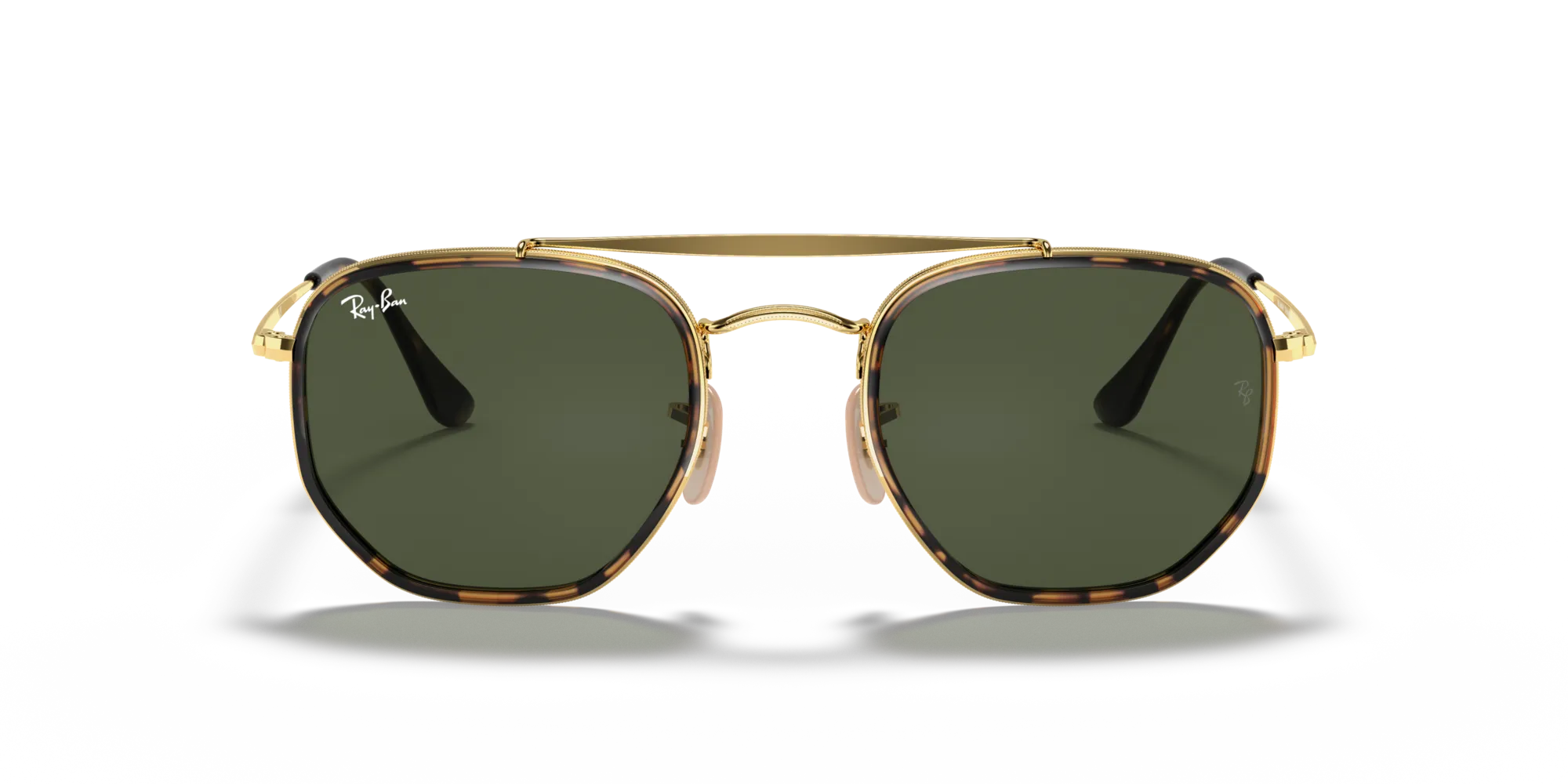 Ray - Ban RB3648M THE MARSHAL II 001 Occhiali da sole Metallo Oro G15 Geometrica Normale - immagine 3