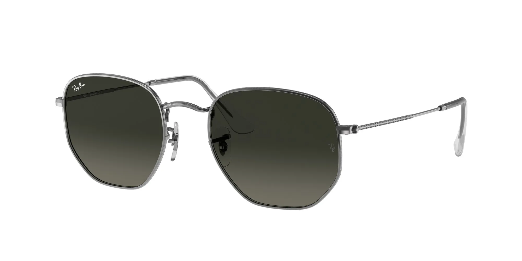 Ray - Ban RB3548N HEXAGONAL 004/71 Occhiali da sole Metallo Grigio Grigio Geometrica Normale Sfumato - immagine 1