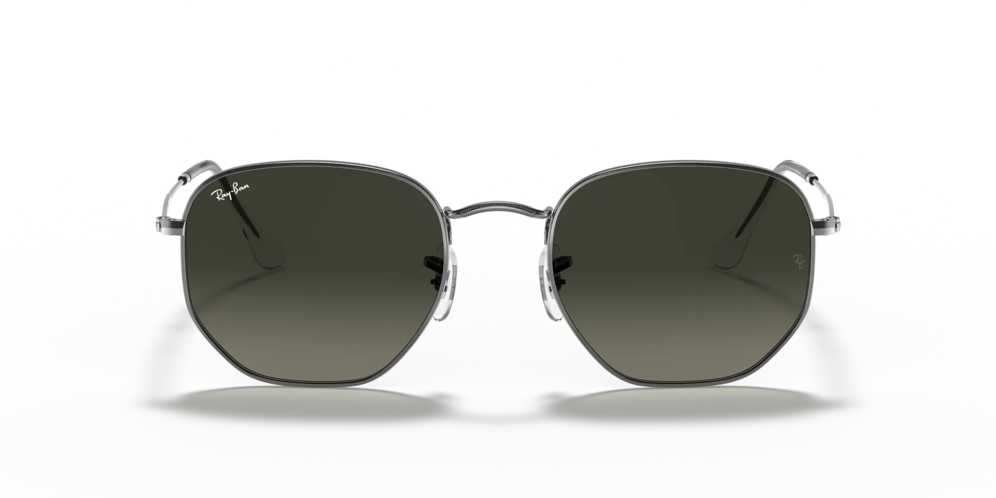 Ray - Ban RB3548N HEXAGONAL 004/71 Occhiali da sole Metallo Grigio Grigio Geometrica Normale Sfumato - immagine 3