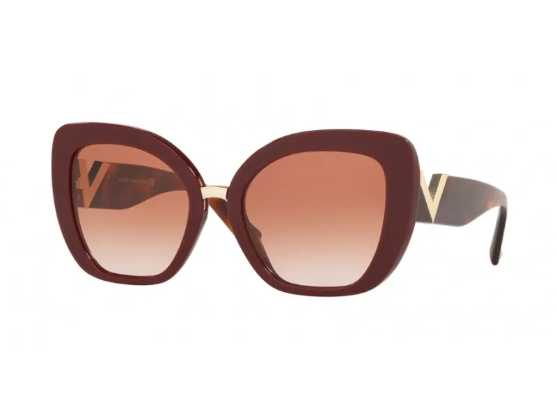 Valentino VA4057 513913 Occhiali da sole outlet Plastica Rosso Marrone Farfalla Normale Sfumato - immagine 1