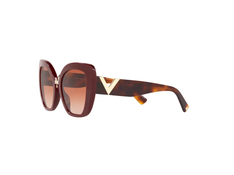 Valentino VA4057 513913 Occhiali da sole outlet Plastica Rosso Marrone Farfalla Normale Sfumato - immagine 3