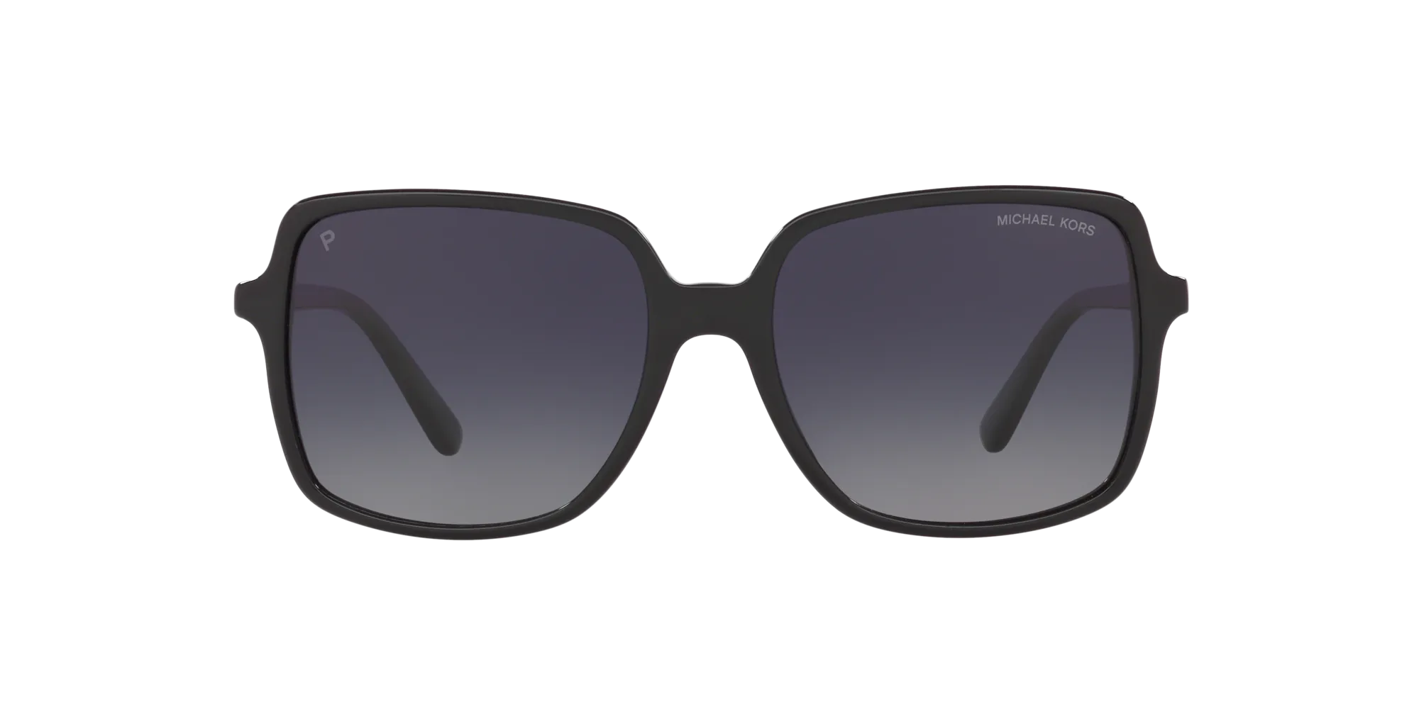 Michael Kors MK2098U ISLE OF PALMS 3781T3 Occhiali da sole Acetato Nero Grigio Squadrata Polarizzata - immagine 2