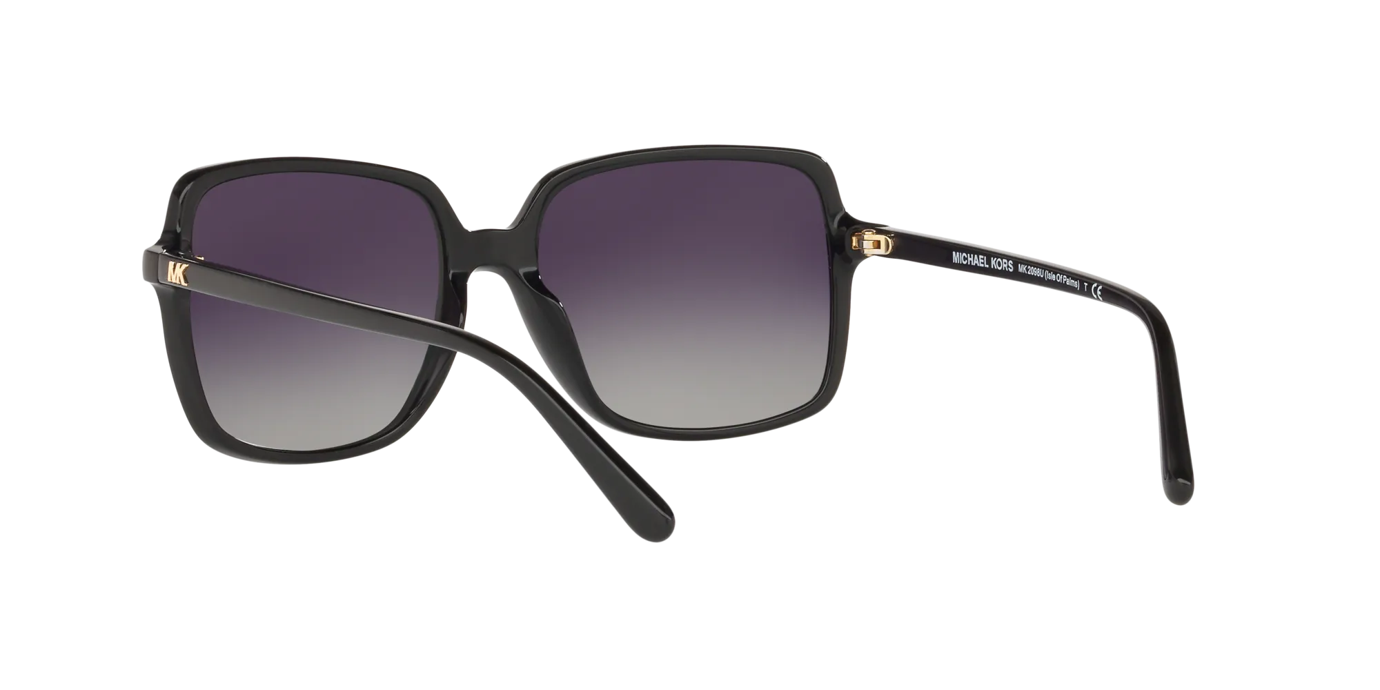 Michael Kors MK2098U ISLE OF PALMS 3781T3 Occhiali da sole Acetato Nero Grigio Squadrata Polarizzata - immagine 4