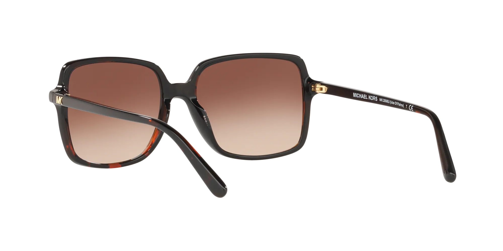 Michael Kors MK2098U ISLE OF PALMS 378113 Occhiali da sole Acetato Tartaruga Squadrata Normale Sfumato - immagine 4