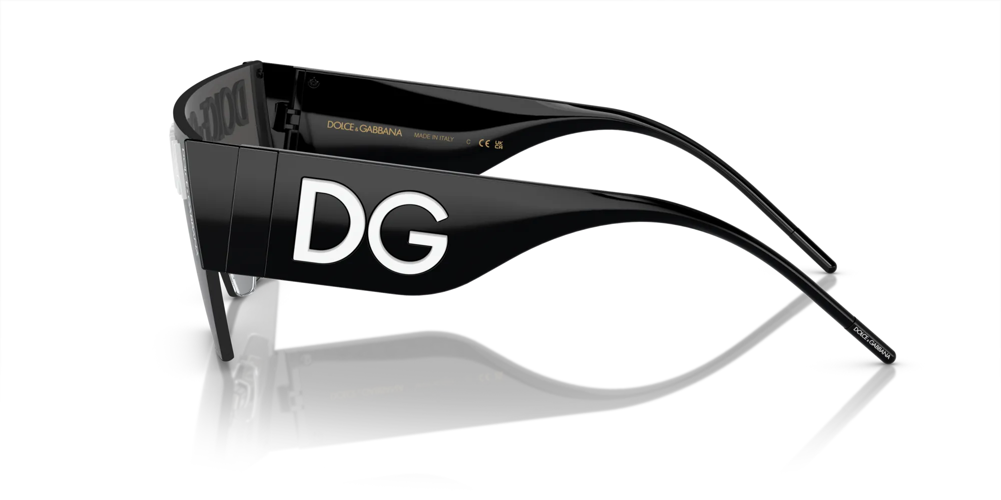 Dolce & Gabbana DG2233 01/87 Occhiali da sole Metallo Nero Grigio Cat Eye Normale Sfumato - immagine 4