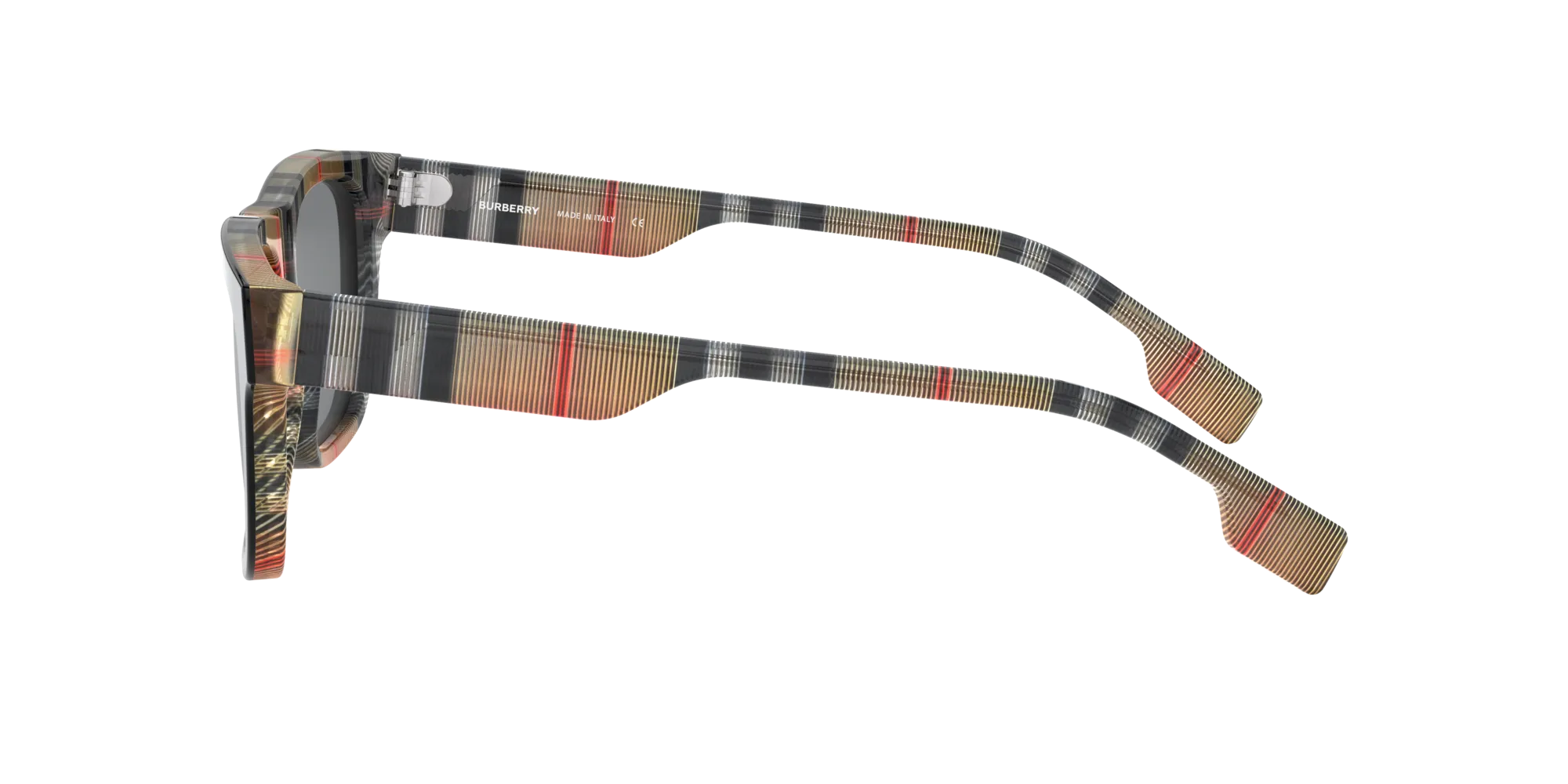 Burberry BE4293 380687 Occhiali da sole Acetato Nero Grigio Squadrata Normale - immagine 3