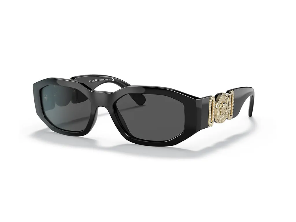 Versace VE4361 GB1/87 Occhiali da sole Nylon Nero Grigio Geometrica Normale Sfumato - immagine 1