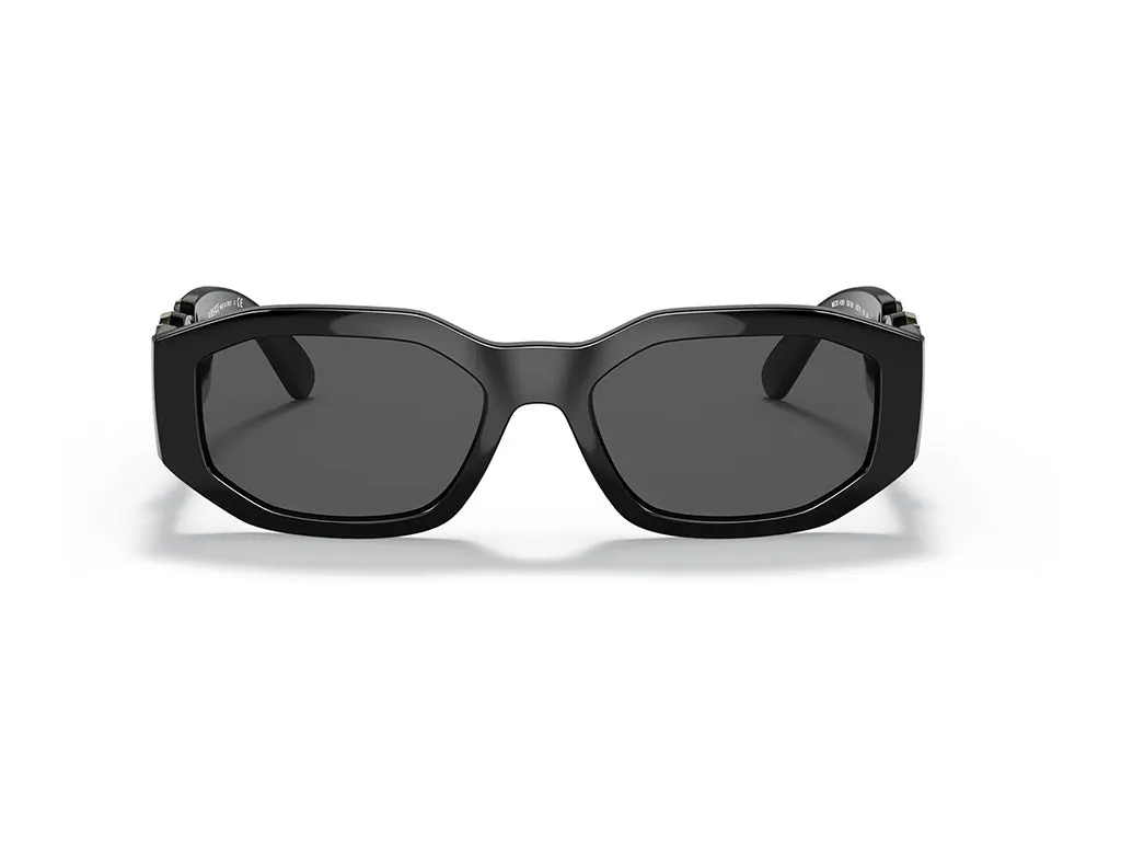 Versace VE4361 GB1/87 Occhiali da sole Nylon Nero Grigio Geometrica Normale Sfumato - immagine 2