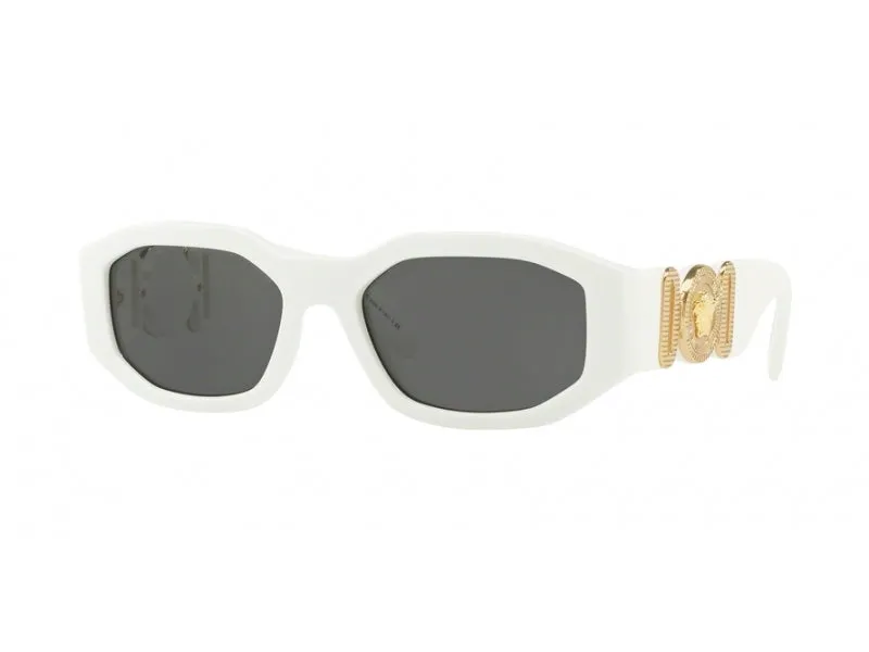 Versace VE4361 401/87 Occhiali da sole Nylon Bianco Grigio Geometrica Normale - immagine 1