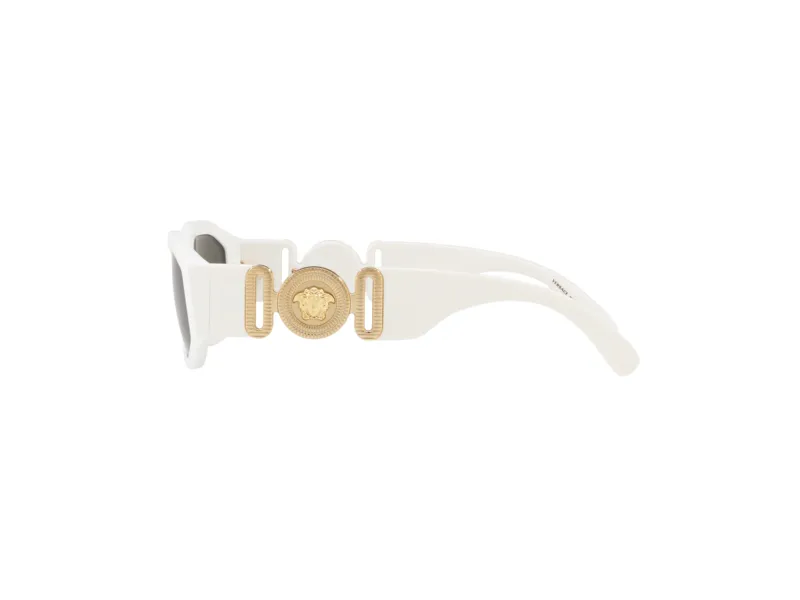 Versace VE4361 401/87 Occhiali da sole Nylon Bianco Grigio Geometrica Normale - immagine 4